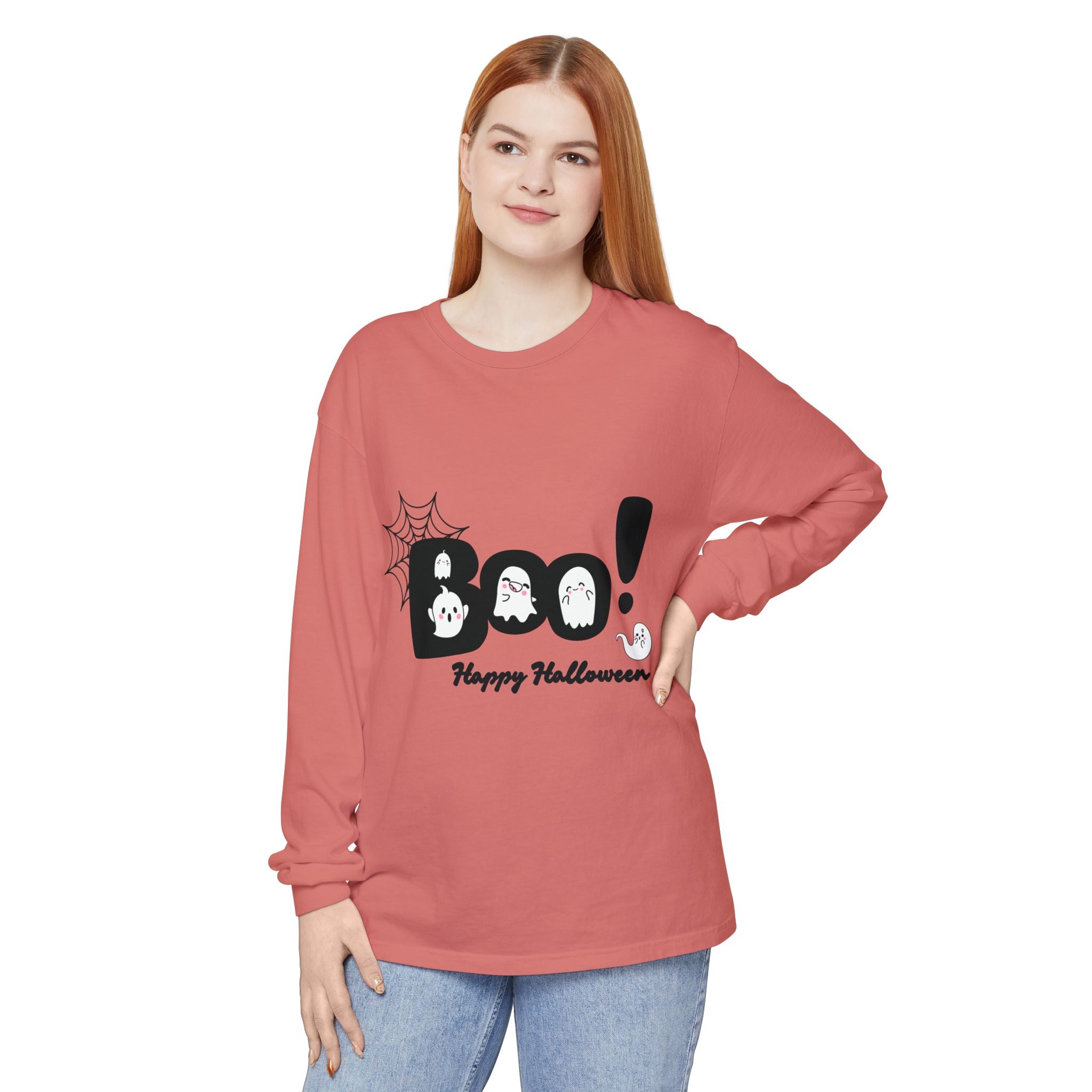 Halloween Boo Long Sleeve T-Shirt, Unisex Spooky Tee, Perfect for Fall Celebrations, Ghost Graphic Shirt, October Style Apparel, Casual [...]