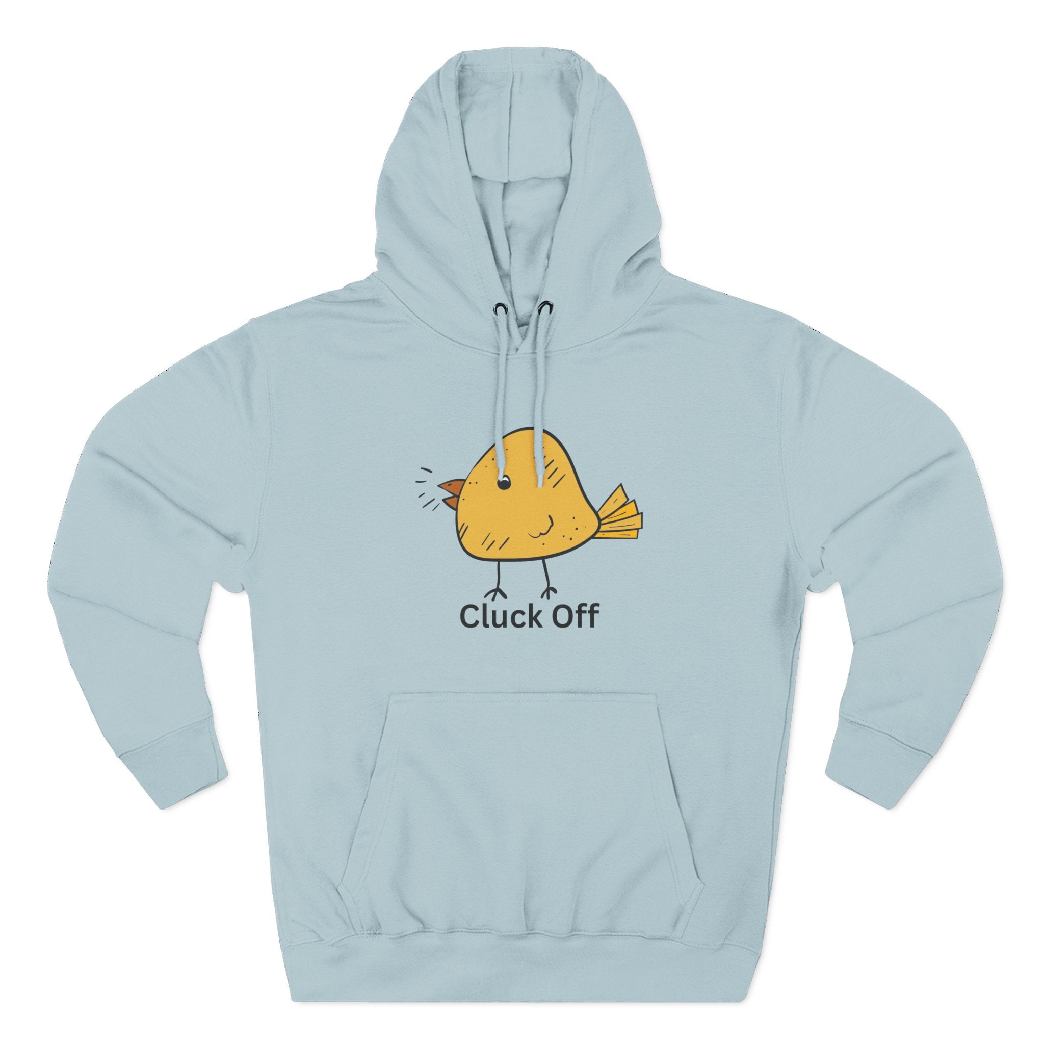 Cluck Off Funny Bird Hoodie, Quirky Fleece Hoodie, Gifting for Bird Lovers, Casual Wear, Perfect for Relaxing