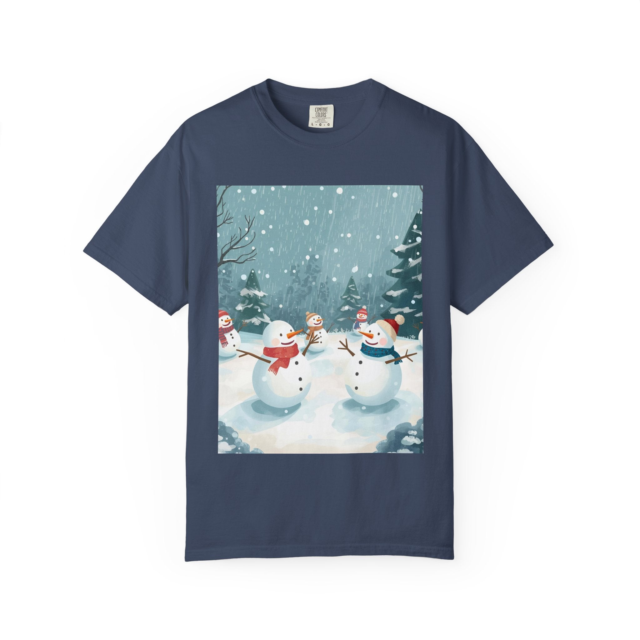 Festive Christmas Winter Wonderland Snowman T-shirt | Holiday Tee, Christmas Apparel, Gift for Him/Her, Graphic Shirt, Seasonal Fashion