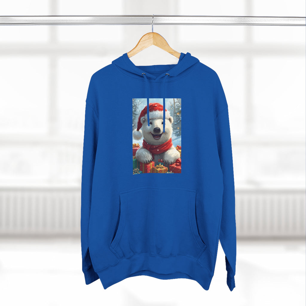 Cozy Winter Hoodie, Festive Fleece Sweatshirt with Cute Holiday Design, Perfect for Christmas Gifts, Casual Winter Wear, Dog Lover Apparel