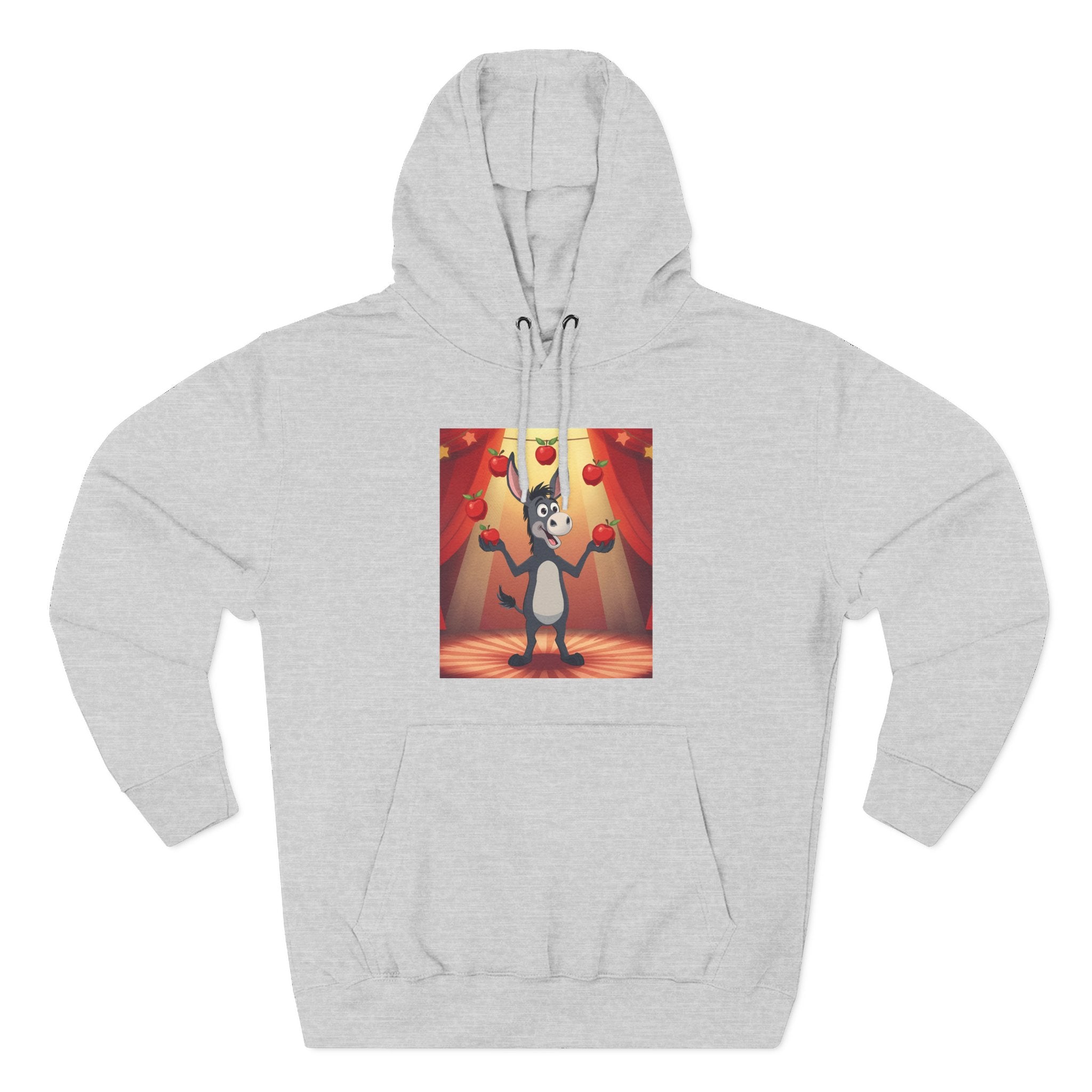 Circus Donkey Fleece Hoodie | Cozy Animal Apparel, Gift for Animal Lovers, Fun Circus Theme, Perfect for Casual Wear, Halloween Costume