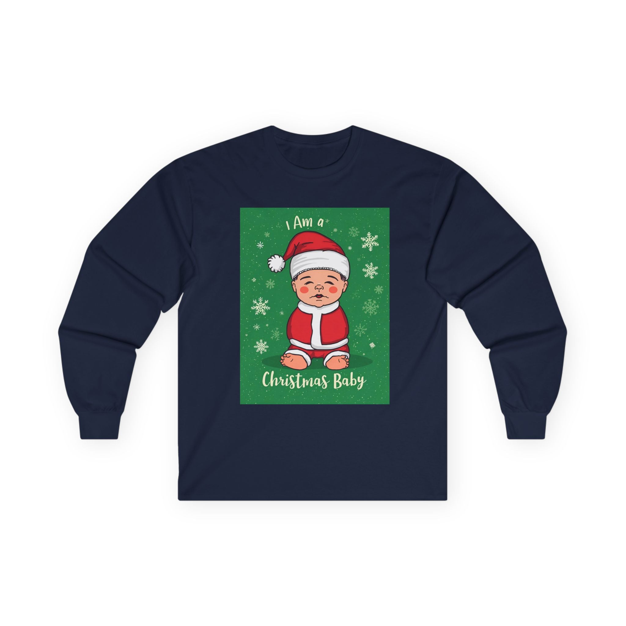 Christmas Baby Long Sleeve Tee, Holiday Shirt, Winter Apparel, Cute Baby Shirt, Unisex Holiday Clothing