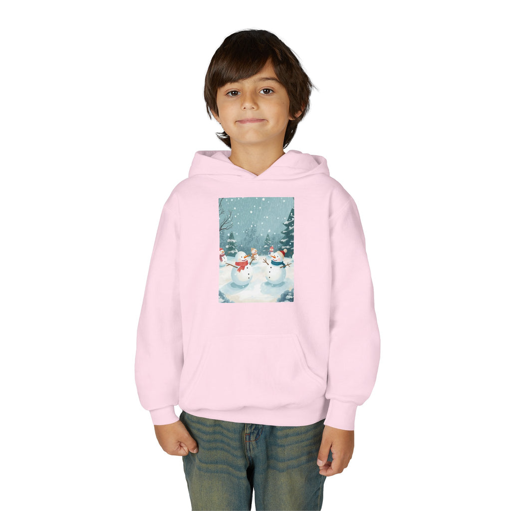 Festive Snowman Hoodie for Kids, Winter Sweatshirt, Christmas Gift, Holiday Apparel, Cozy Winter Wear