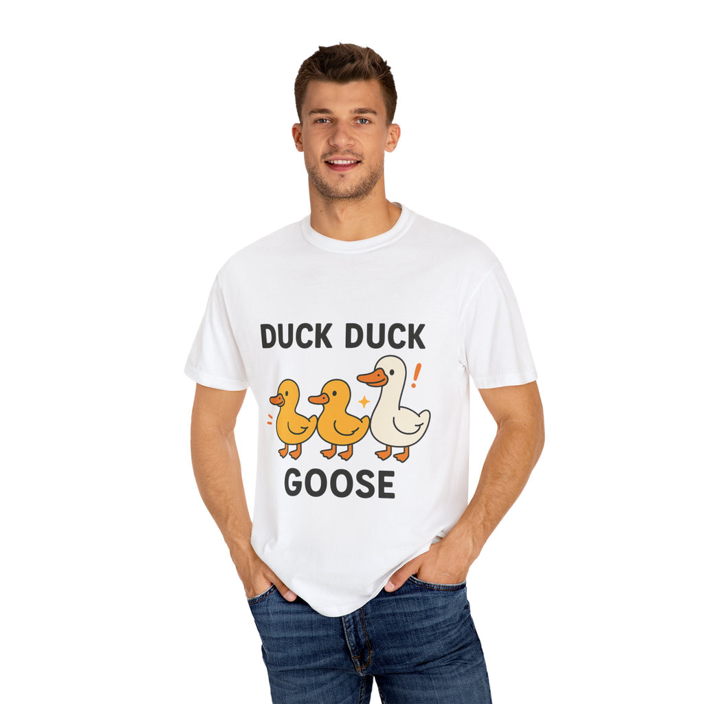 Duck Duck Goose Unisex T-Shirt, Funny Animal Shirt, Cute Gift for Kids, Family Game Night Tee, Everyday Casual Wear, Playful Graphic Top