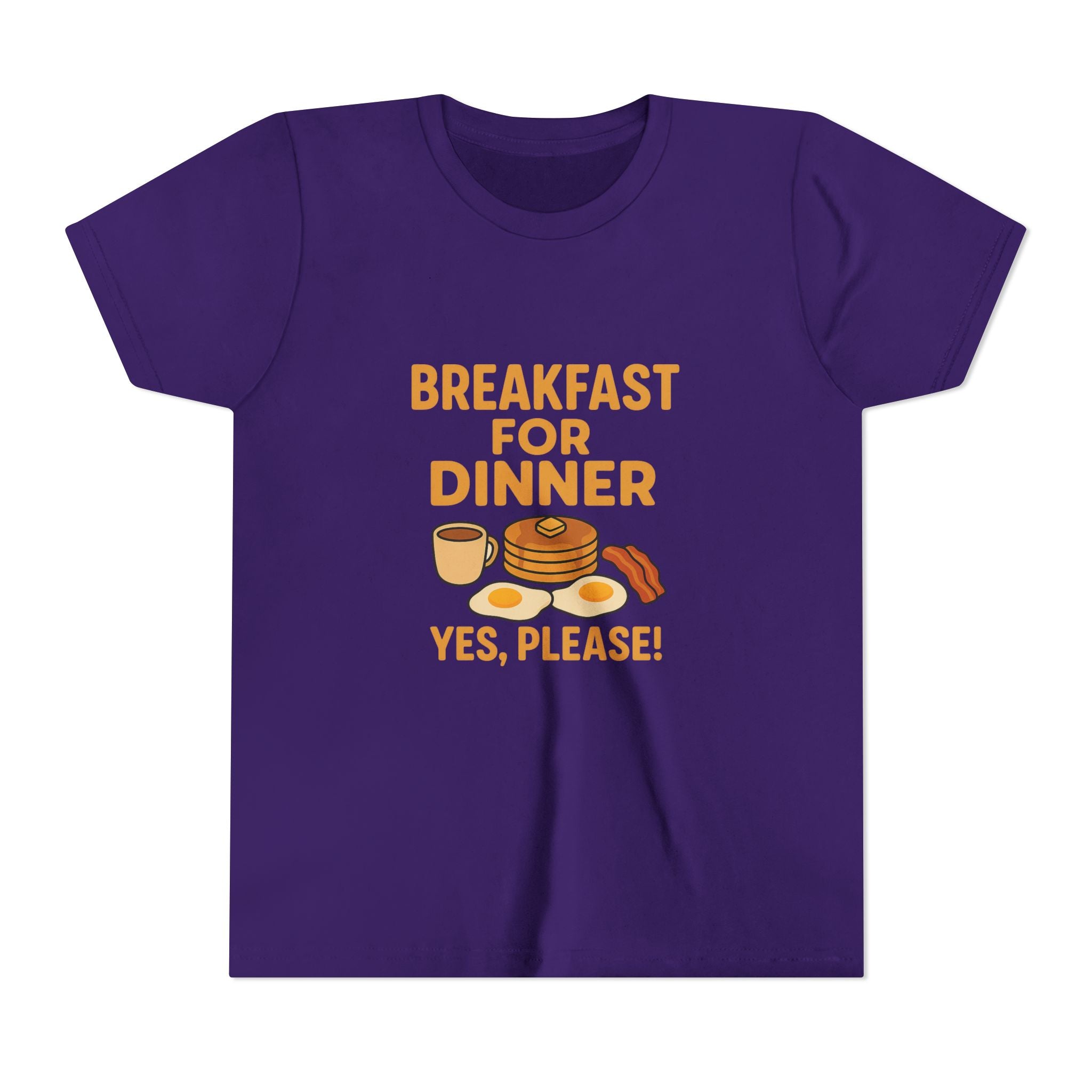 Breakfast For Dinner Youth Short Sleeve Tee