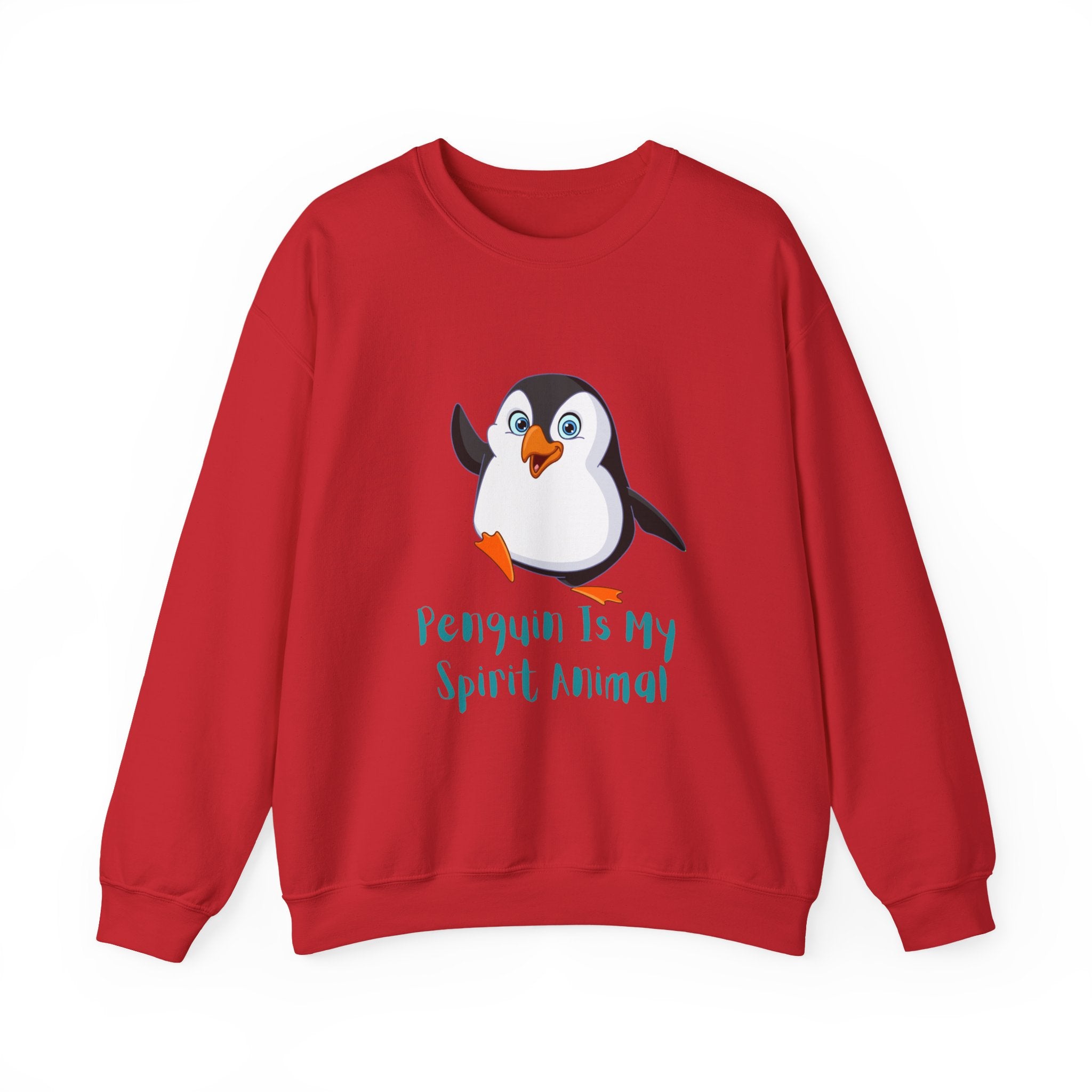 Penguin Spirit Animal Crewneck Sweatshirt - Cozy Gift for Animal Lovers, Winter Layer, Cute Sweatshirt, Funny Gift, Casual Wear