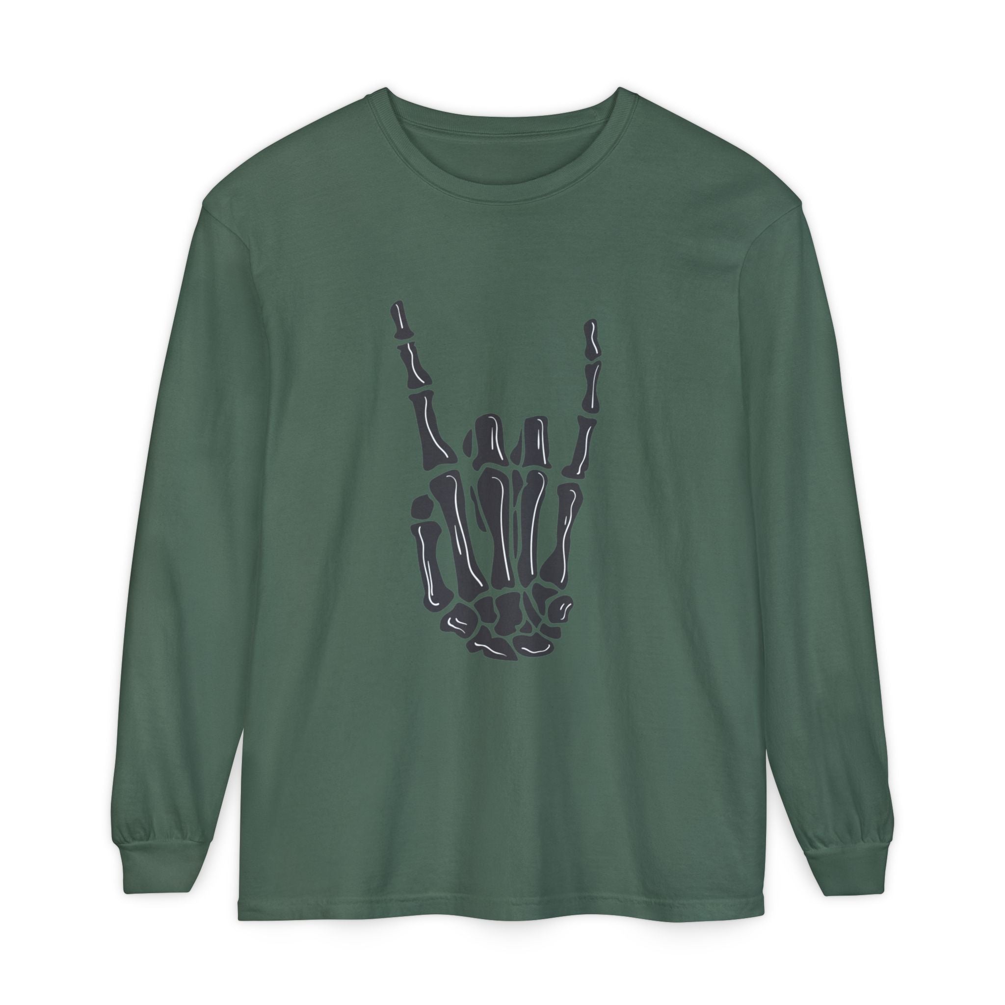 Rock On Unisex Garment-dyed Long Sleeve T-Shirt