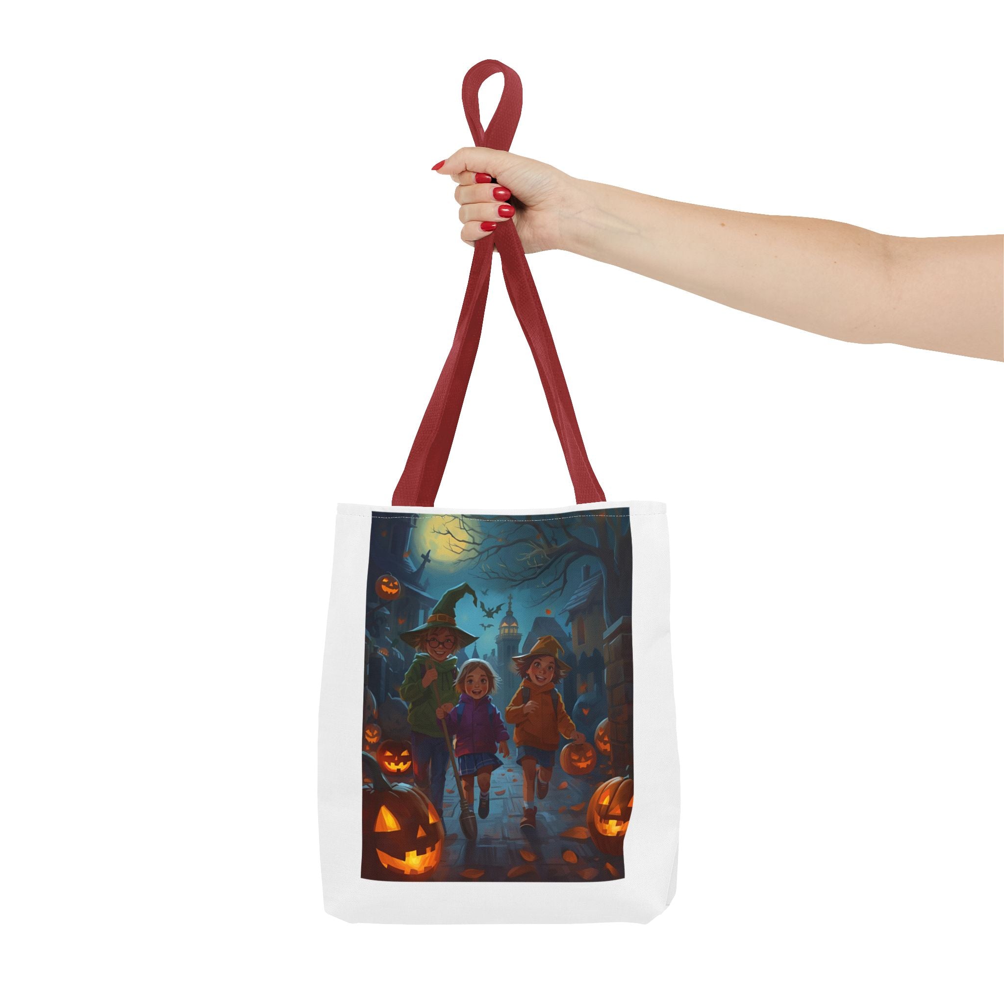 Halloween-Themed Tote Bag, Trick or Treat, Spooky Season, Kids Costume Accessory, Party Favor, Fall Festivities