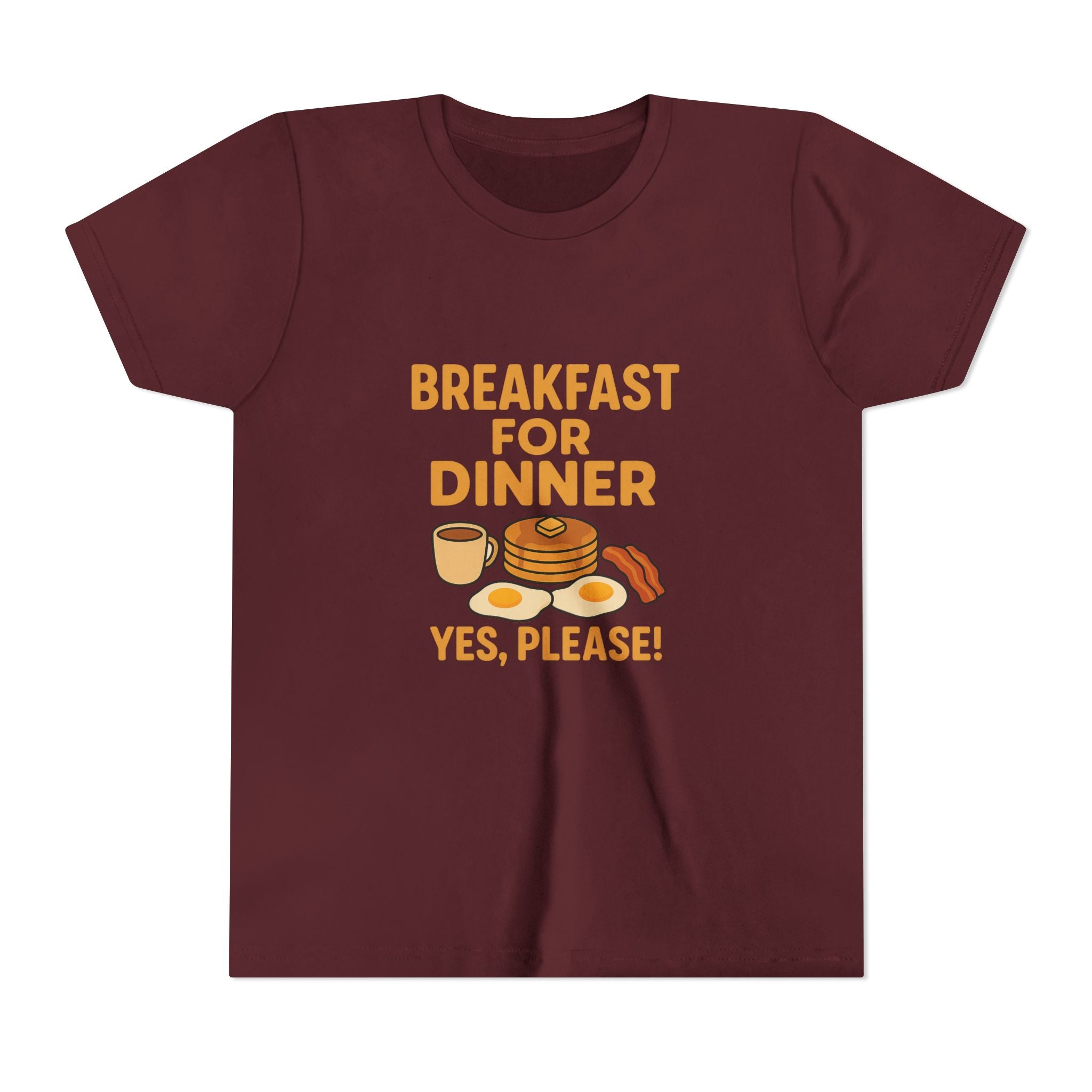 Breakfast For Dinner Youth Short Sleeve Tee