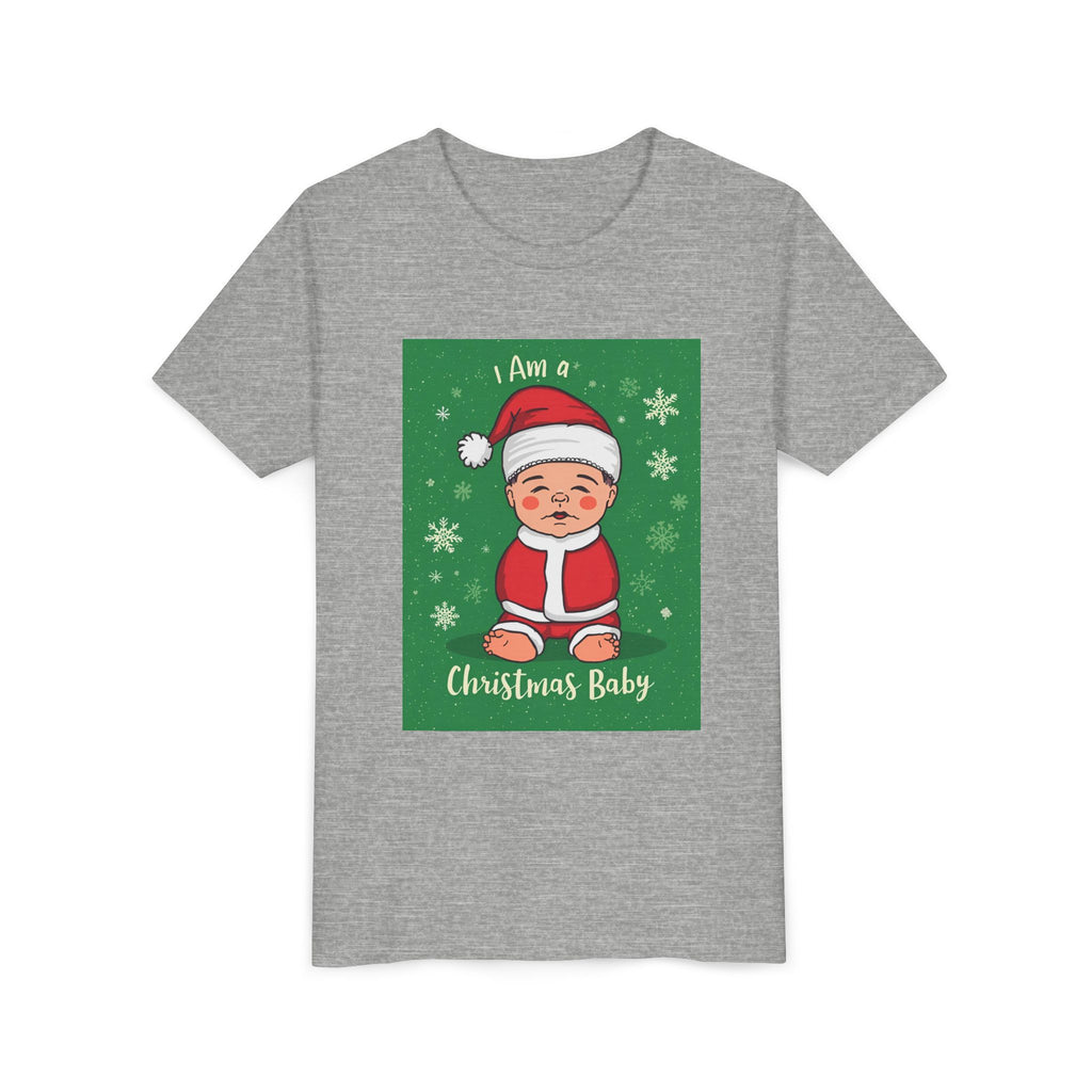 I Am A Christmas Baby Youth Short Sleeve Tee