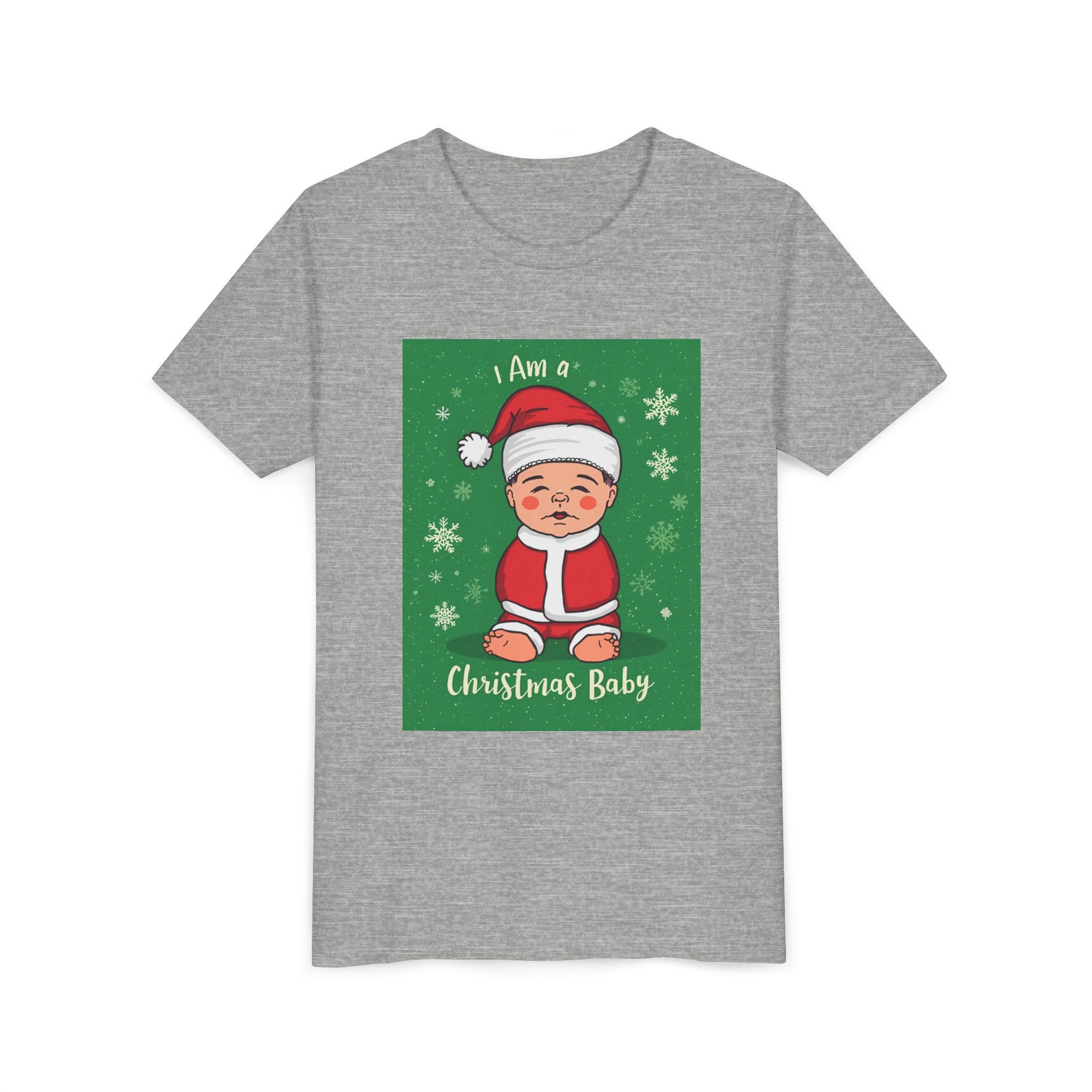 I Am A Christmas Baby Youth Short Sleeve Tee