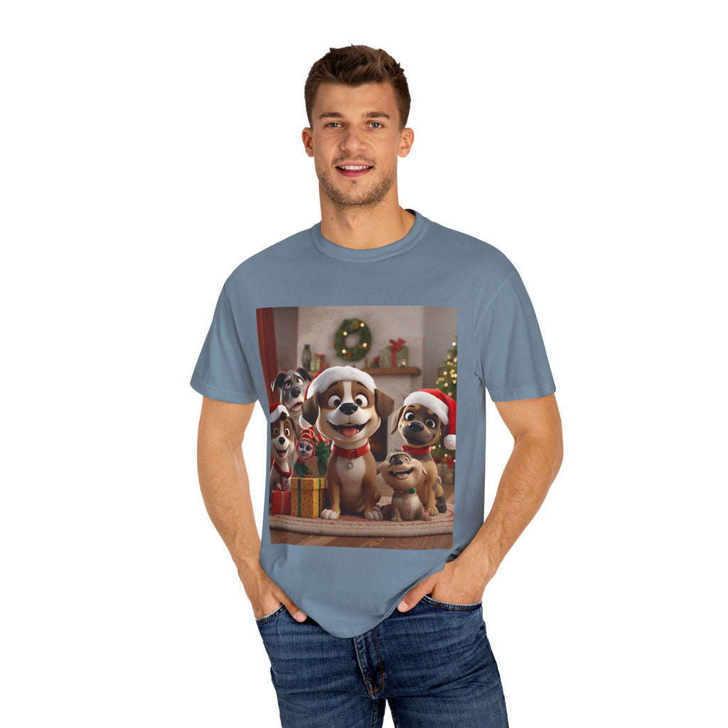 Cute Christmas Festive Dog Holiday T-Shirt | Pet Lover Gift, Christmas Shirt, Unisex Casual Tee, Cute Animal Apparel, Holiday Spirit Outfit