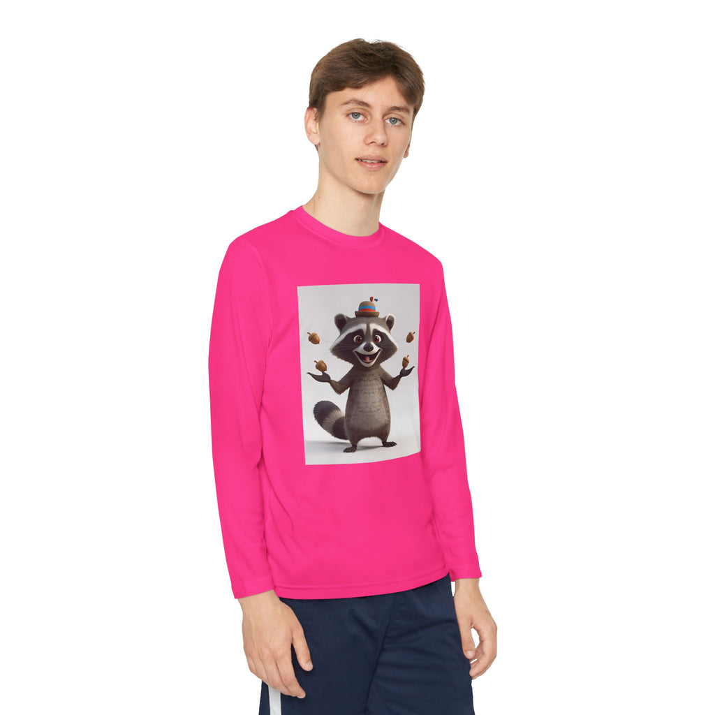 Raccoon Youth Long Sleeve Competitor Tee