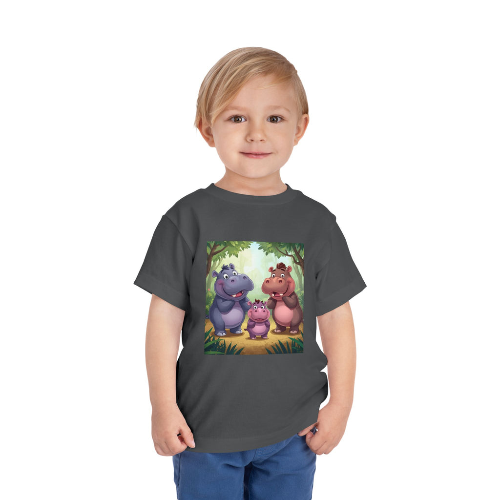 Hippo Cute Toddler Short Sleeve Tee