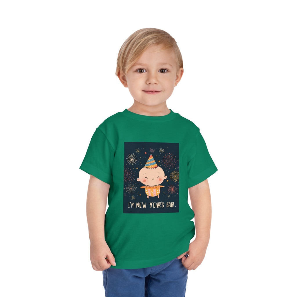 I Am A New Years Baby Toddler Short Sleeve Tee