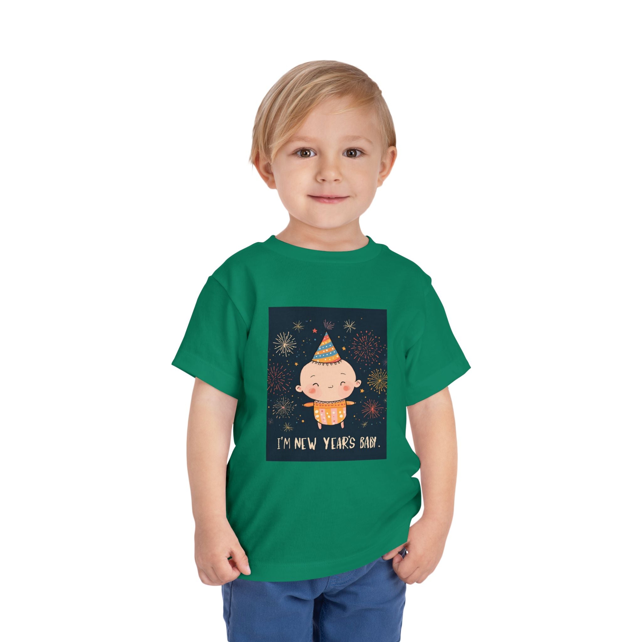 I Am A New Years Baby Toddler Short Sleeve Tee