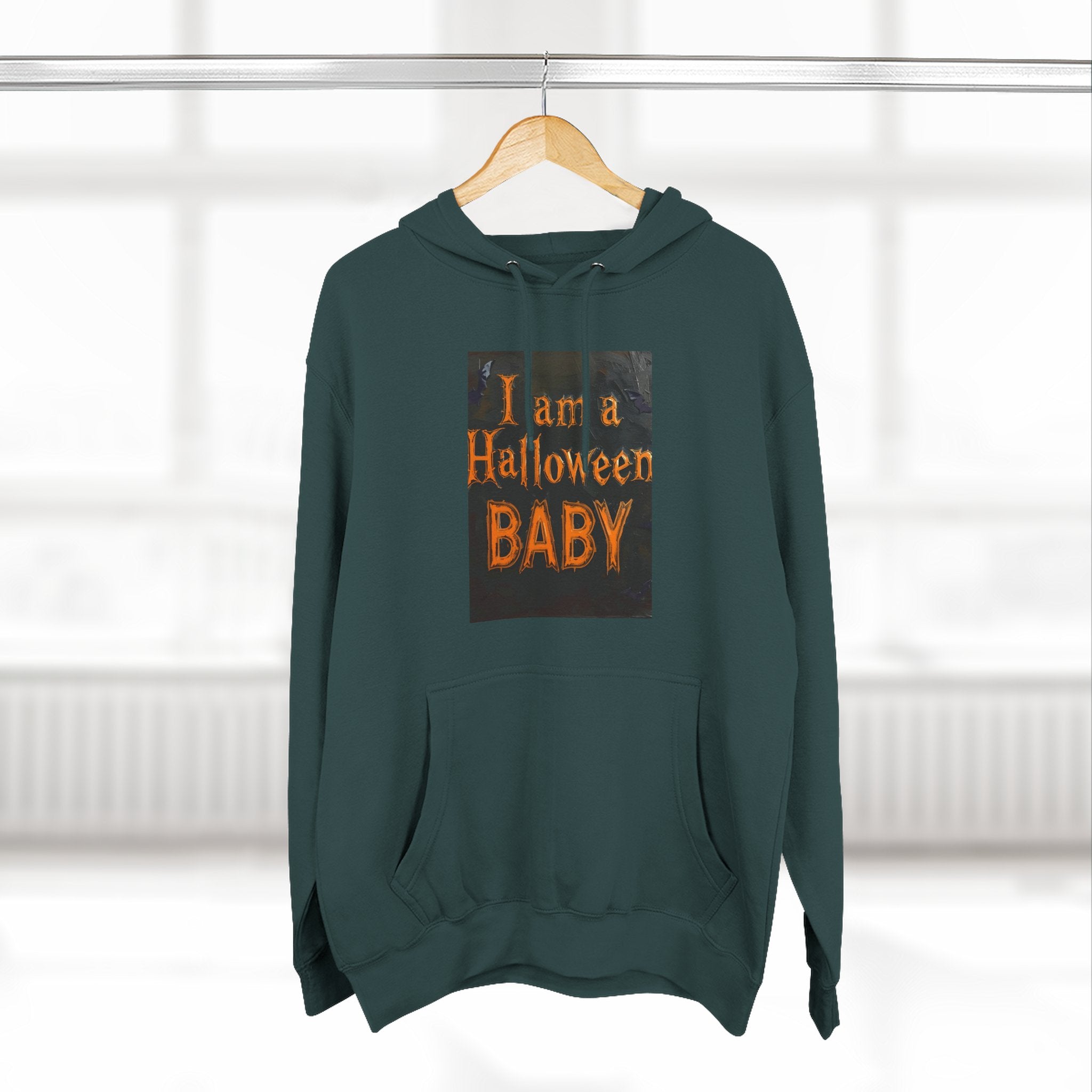 I Am A Halloween Baby Three-Panel Fleece Hoodie