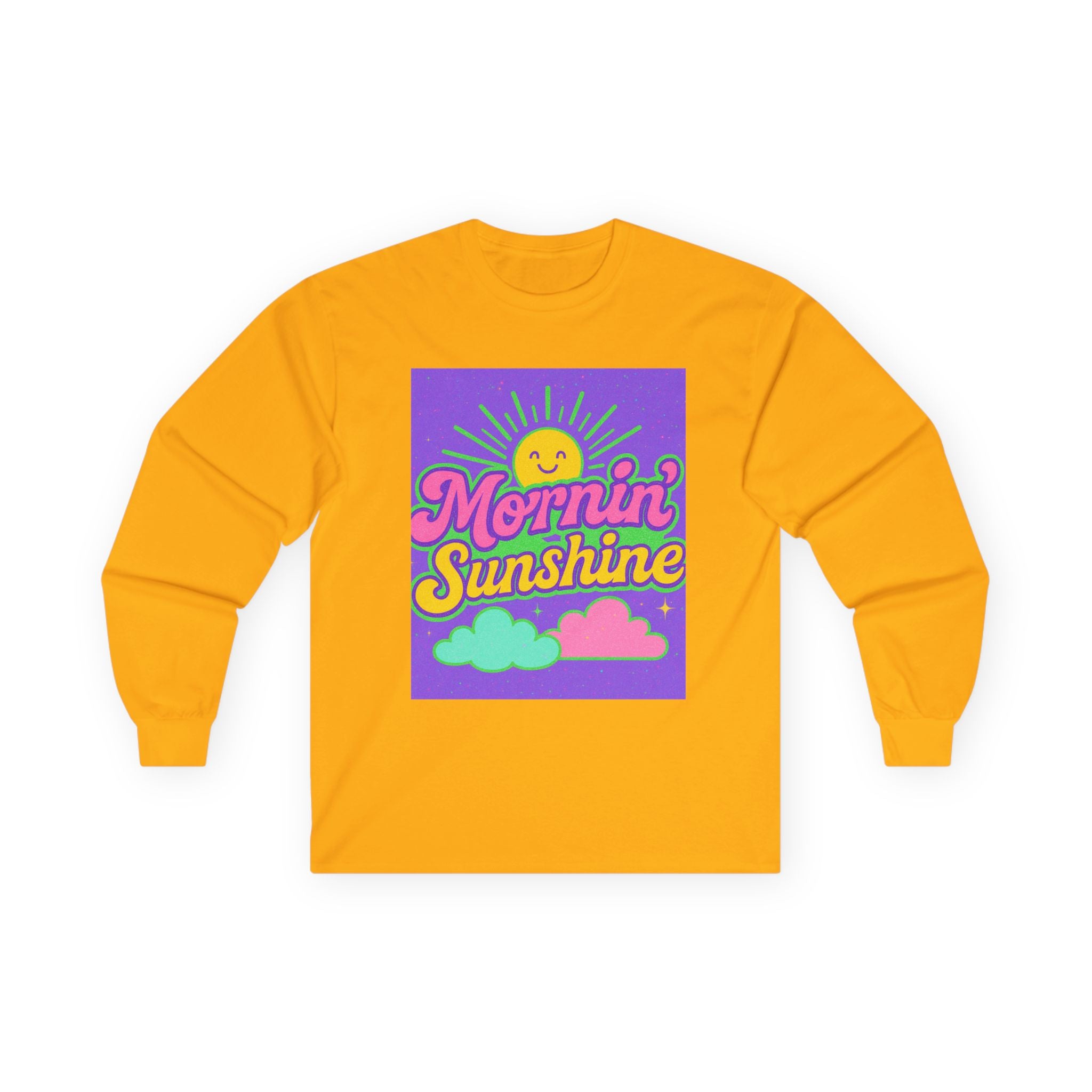 Mornin' Sunshine Long Sleeve Tee - Unisex Cotton Top for Cheerful Days