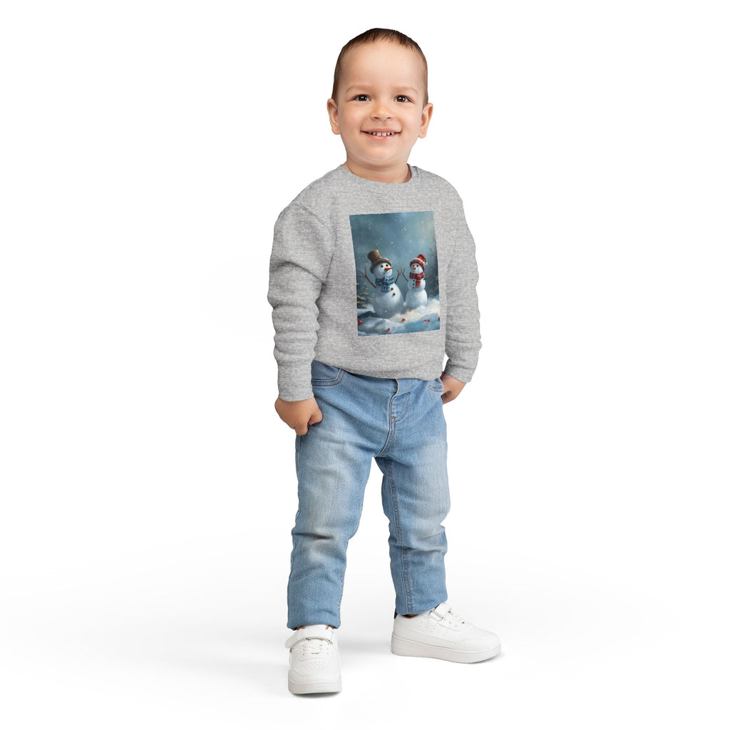 Christmas Snowman Toddler Sweatshirt