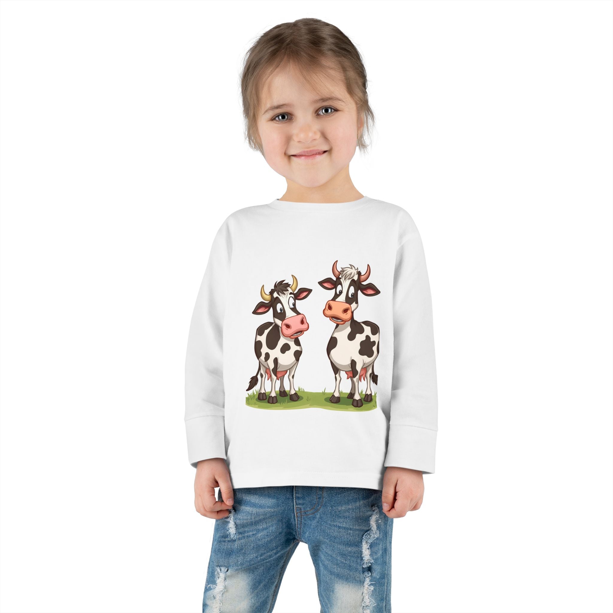 Cute Cows Toddler Long Sleeve Tee