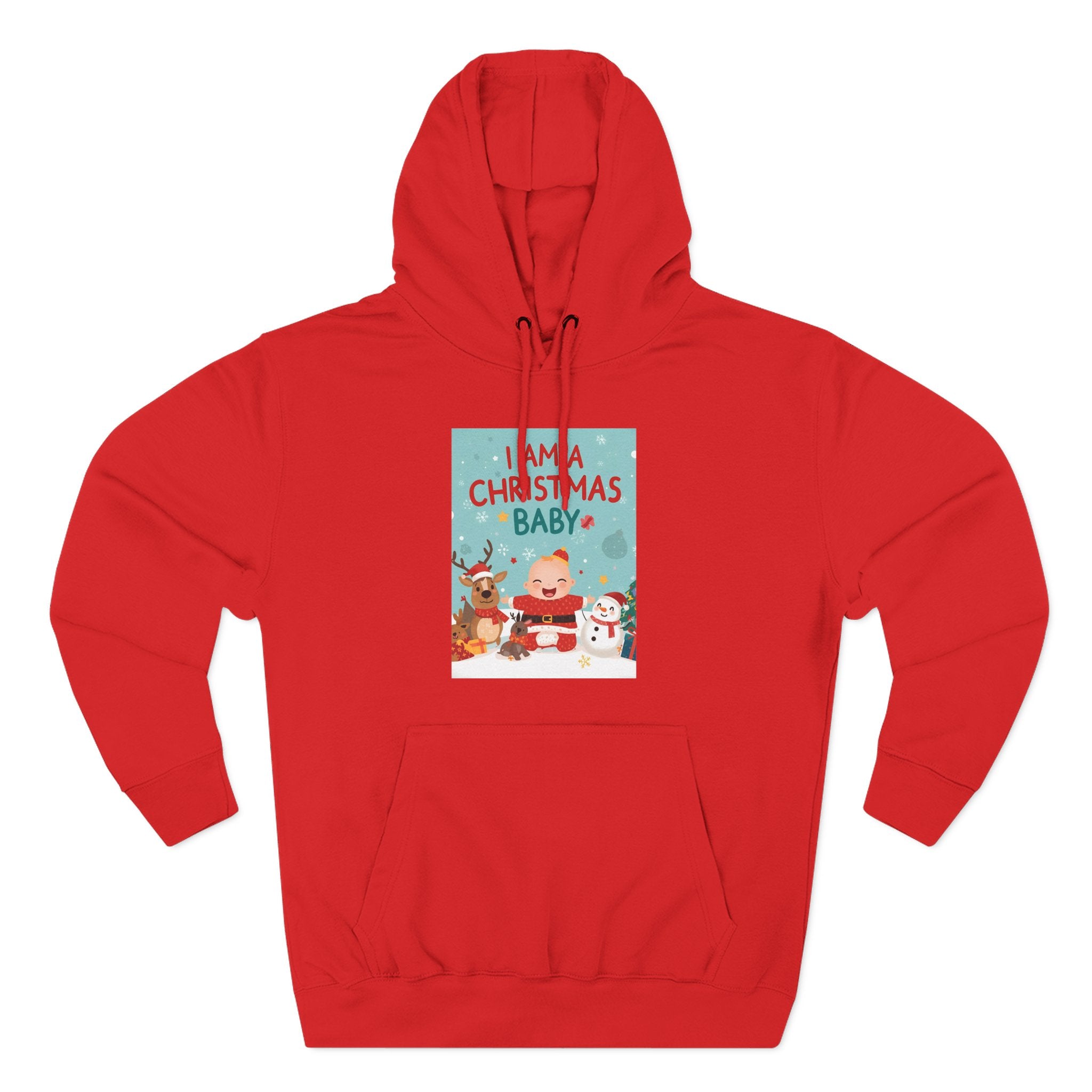 Chrstmas Three-Panel Fleece Hoodie