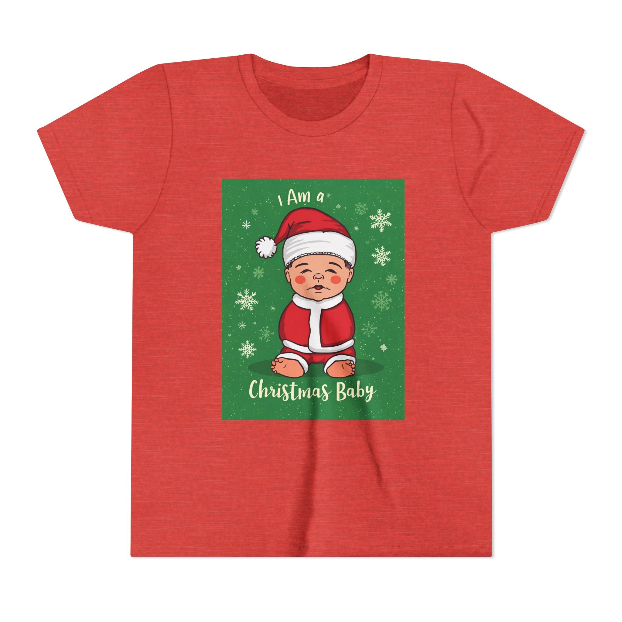 I Am A Christmas Baby Youth Short Sleeve Tee
