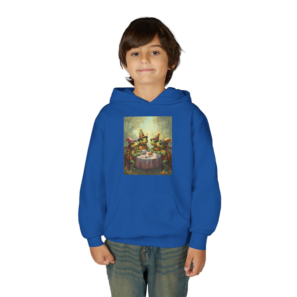 Whimsical Turtle Youth Heavy Blend Hooded Sweatshirt