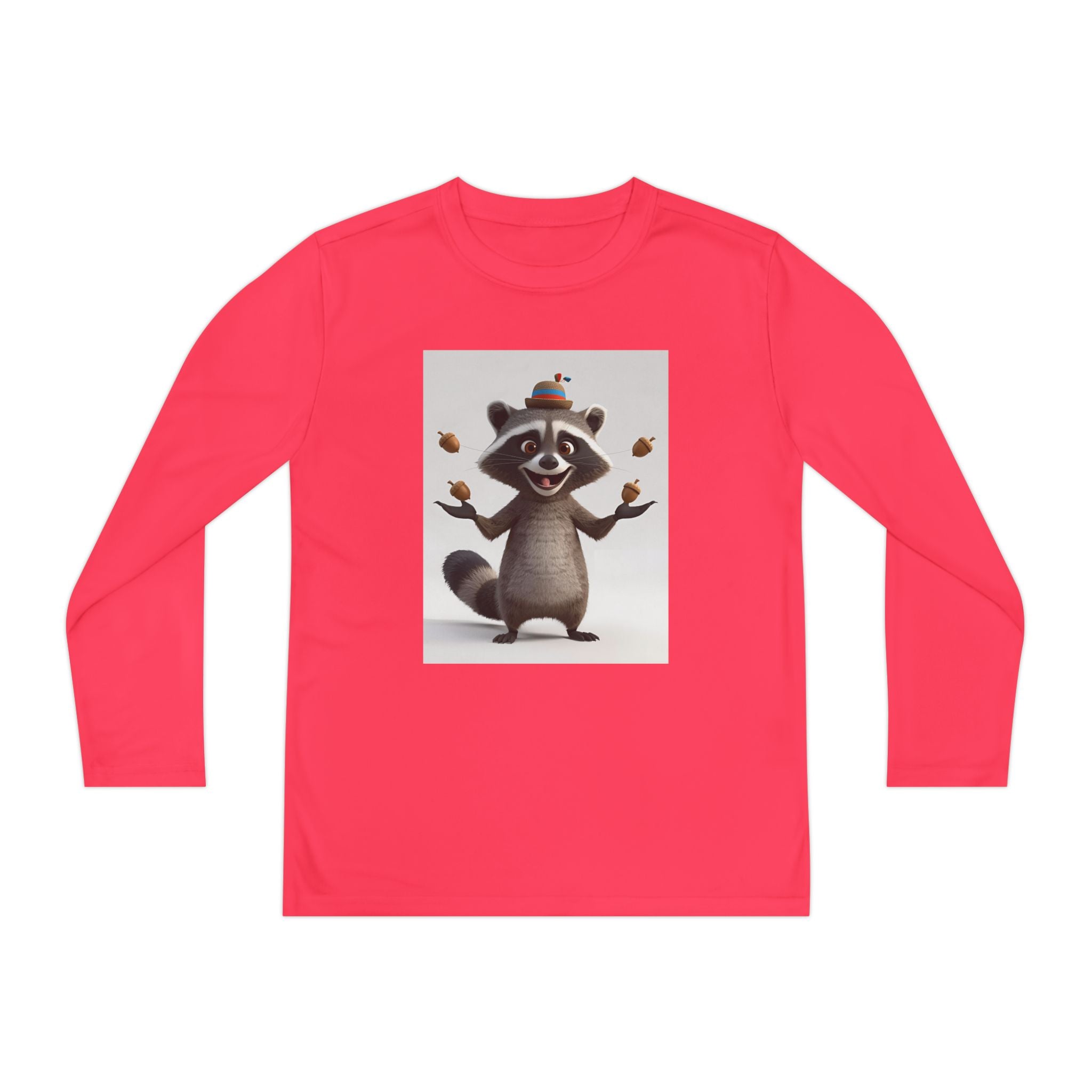 Raccoon Youth Long Sleeve Competitor Tee