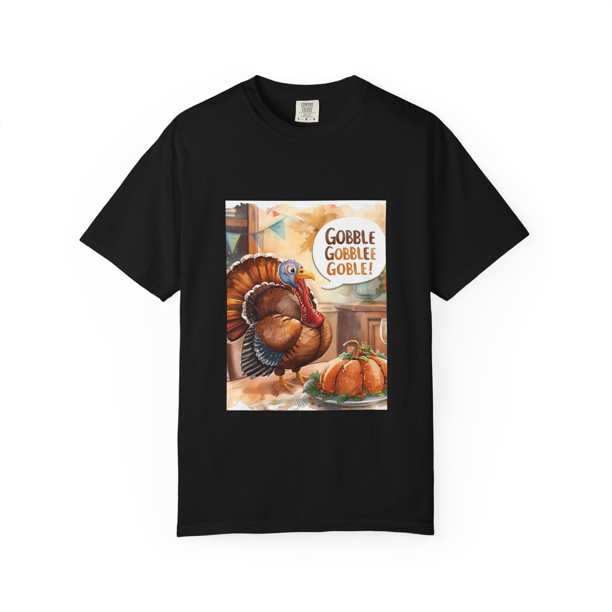 Thanksgiving Turkey T-Shirt | Gobble Gobble Graphic Tee | Fall Apparel, Holiday Gift, Casual Wear, Unisex Style, Autumn Collection