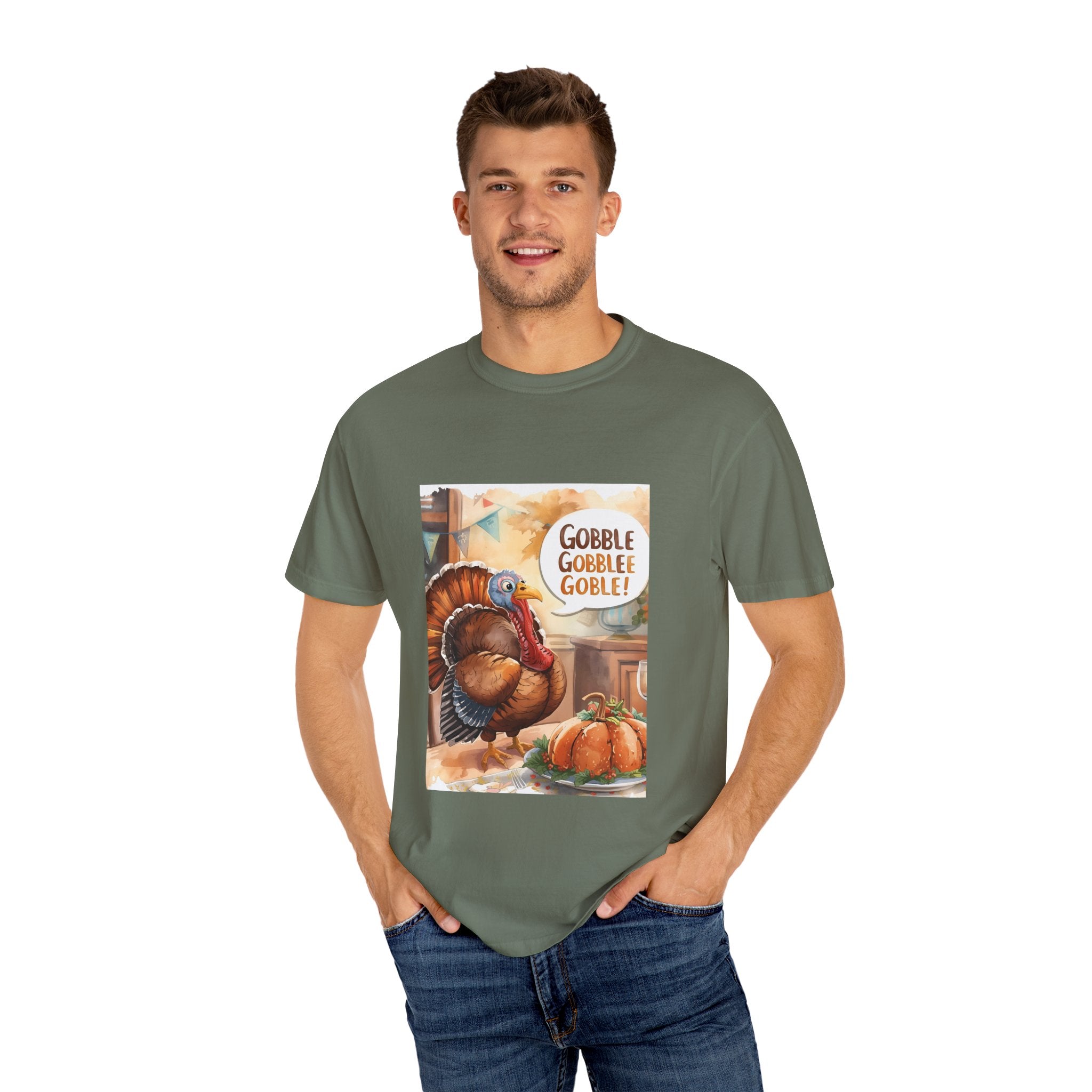 Thanksgiving Turkey T-Shirt | Gobble Gobble Graphic Tee | Fall Apparel, Holiday Gift, Casual Wear, Unisex Style, Autumn Collection