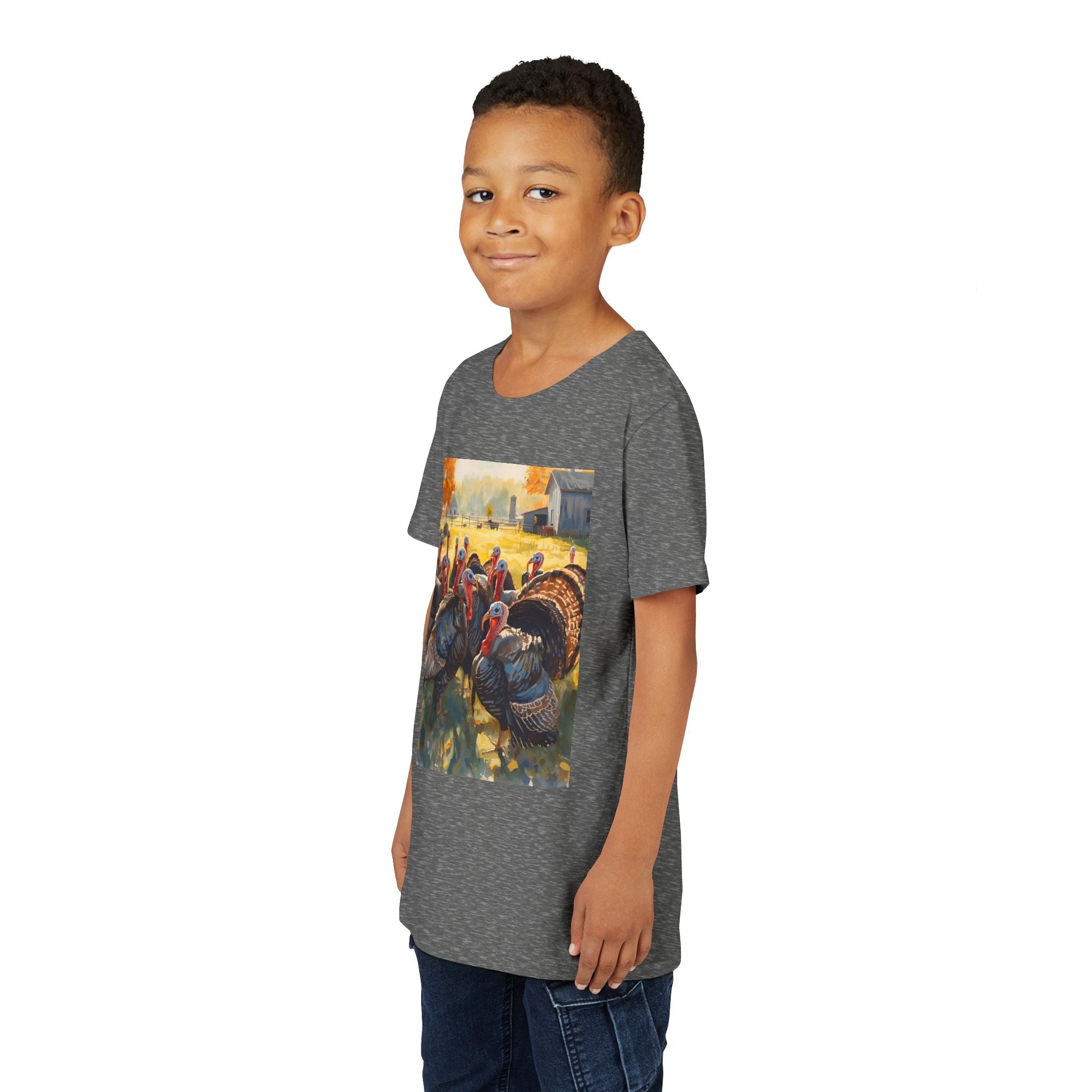 Thanksgiving Turkey Youth Short Sleeve Tee