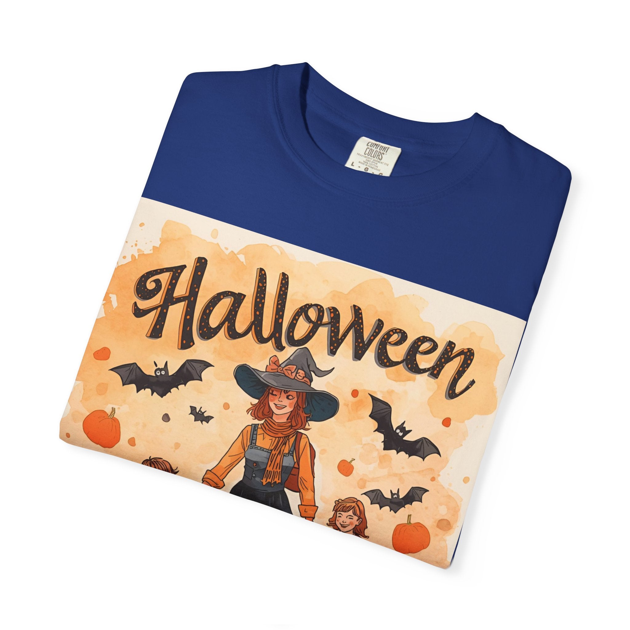 Halloween Themed Mom And Children Unisex T-shirt, Spooky Family Shirt, Fall Apparel, Halloween Costume Tee, Handcrafted Halloween Gift