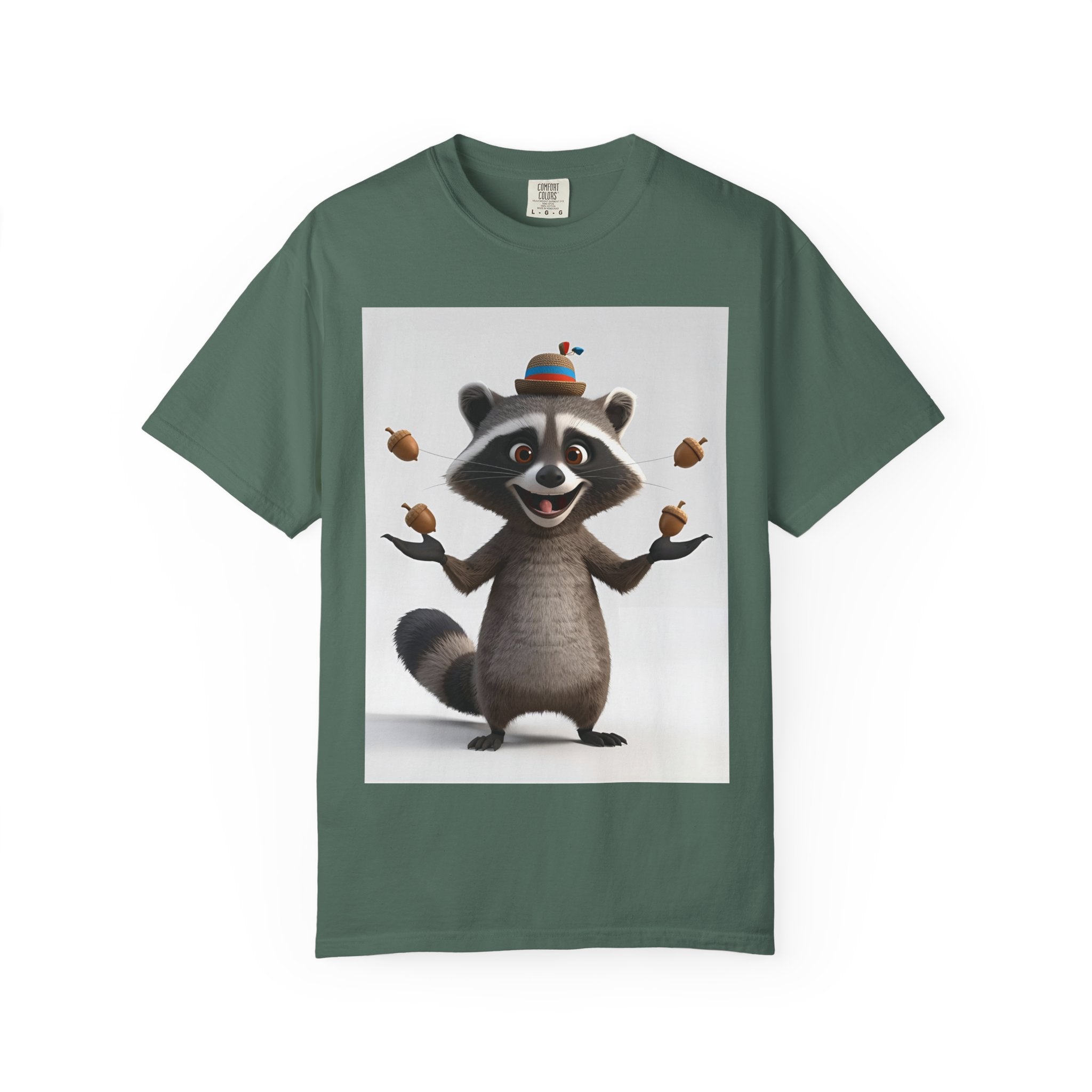 Whimsical Raccoon T-Shirt, Unisex Graphic Tee, Cute Animal Shirt, Fun Gift for Kids and Adults, Quirky Nature Lover Apparel, Party Wear