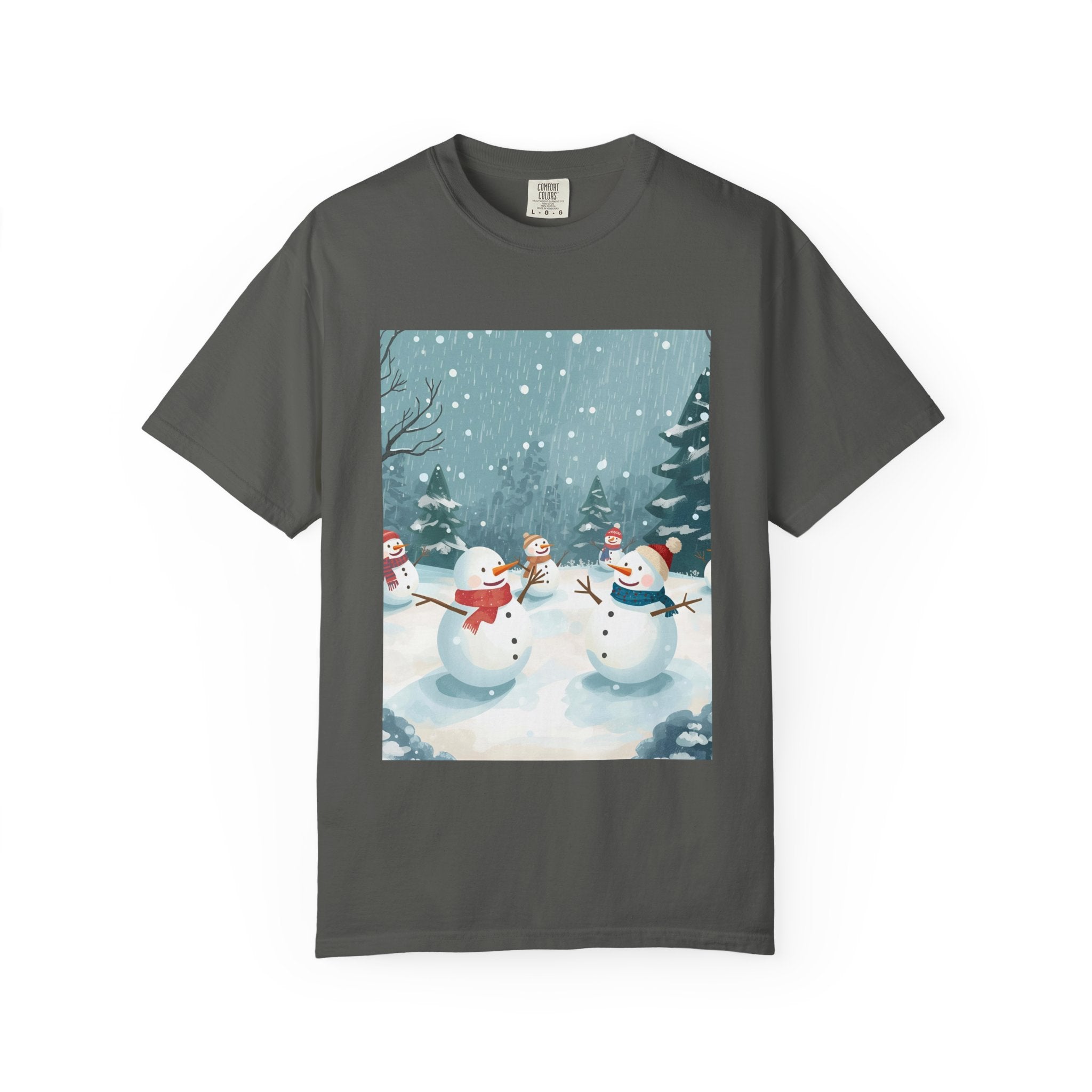 Festive Christmas Snowman Winter Wonderland T-shirt, Holiday Tee, Snowman Gift, Cozy Apparel, Unisex Christmas Shirt, Festive Winter Wear