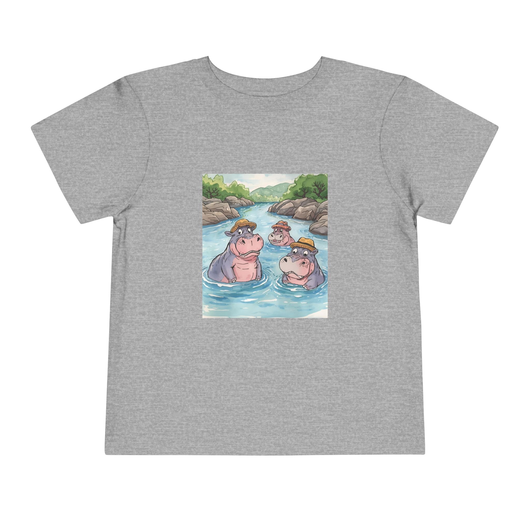 Hippo Cute Toddler Short Sleeve Tee
