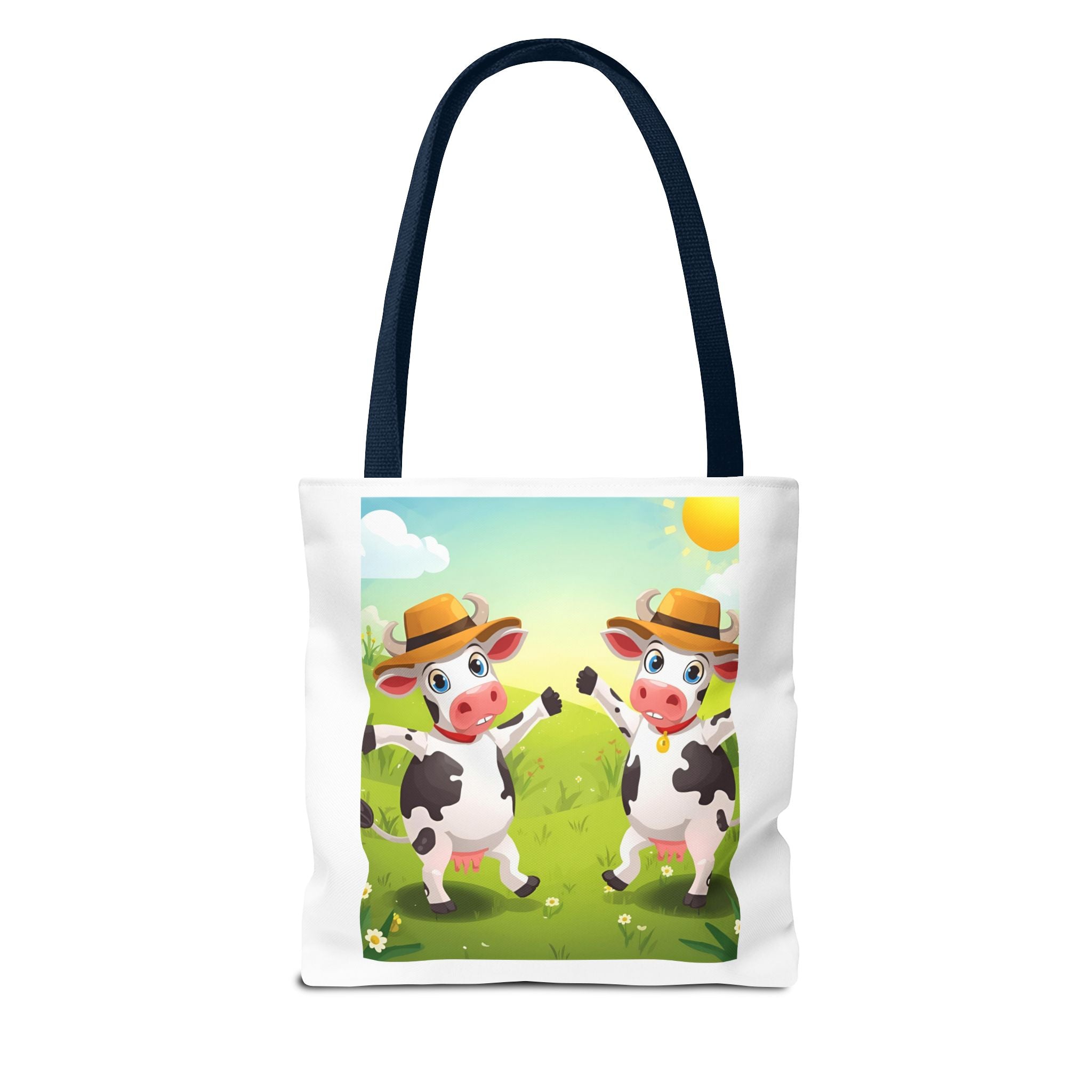 Cute Cow Tote Bag, Farm Animal Lover Gift, Eco-Friendly Shopping Bag, Fun Grocery Tote, Kids' Cartoon Bag