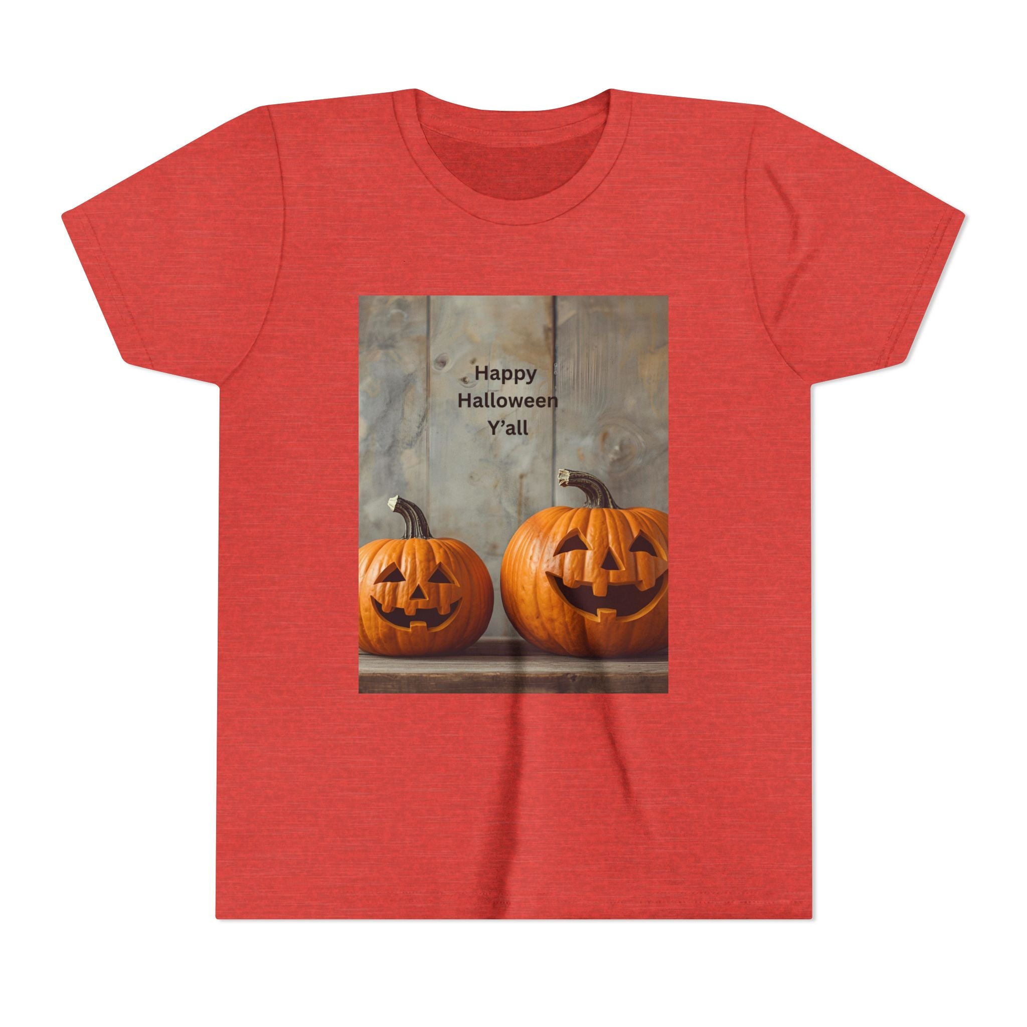 Halloween Pumpkin Youth Tee, Spooky Kids Shirt, Pumpkin Graphic Tee, Fall Celebration Gift, Trick or Treat Outfit