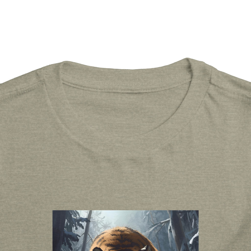 Tiger Roar Snow Toddler Short Sleeve Tee