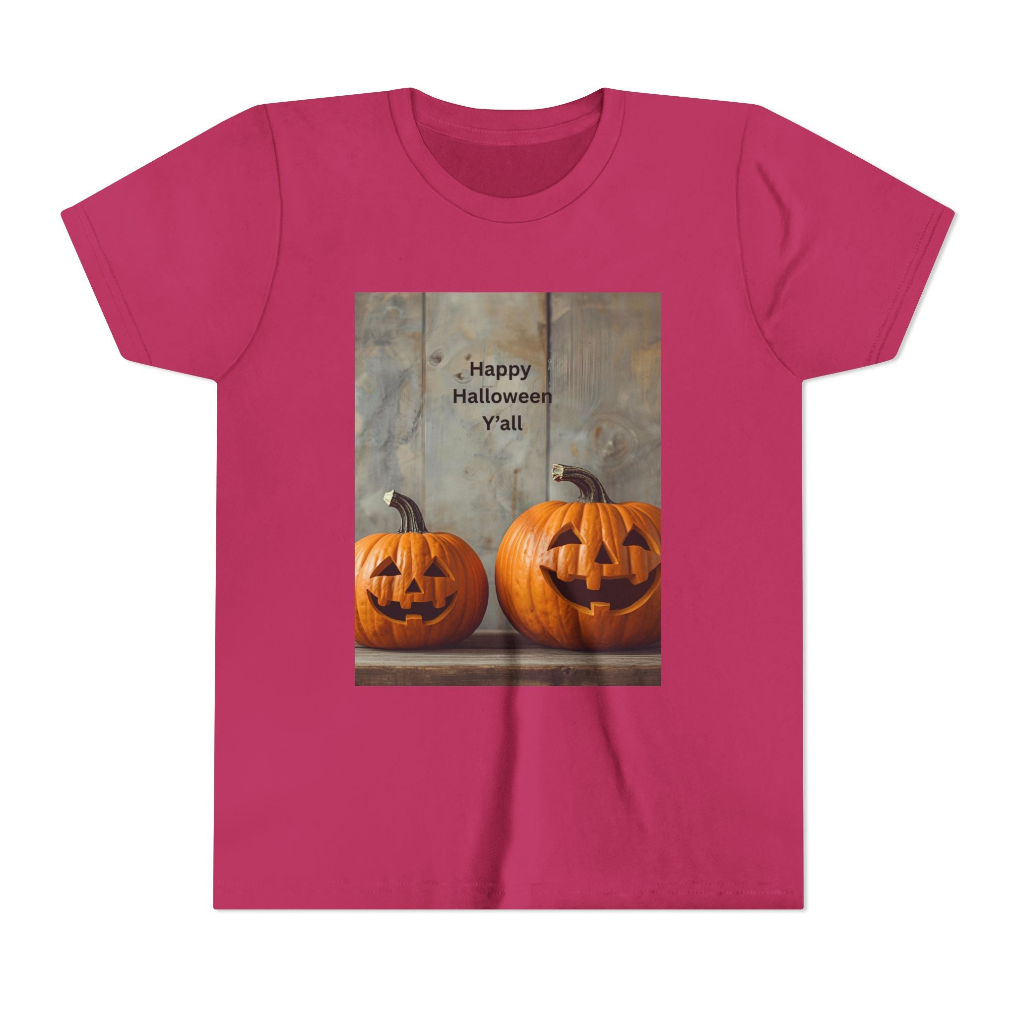 Halloween Pumpkin Youth Tee, Spooky Kids Shirt, Pumpkin Graphic Tee, Fall Celebration Gift, Trick or Treat Outfit