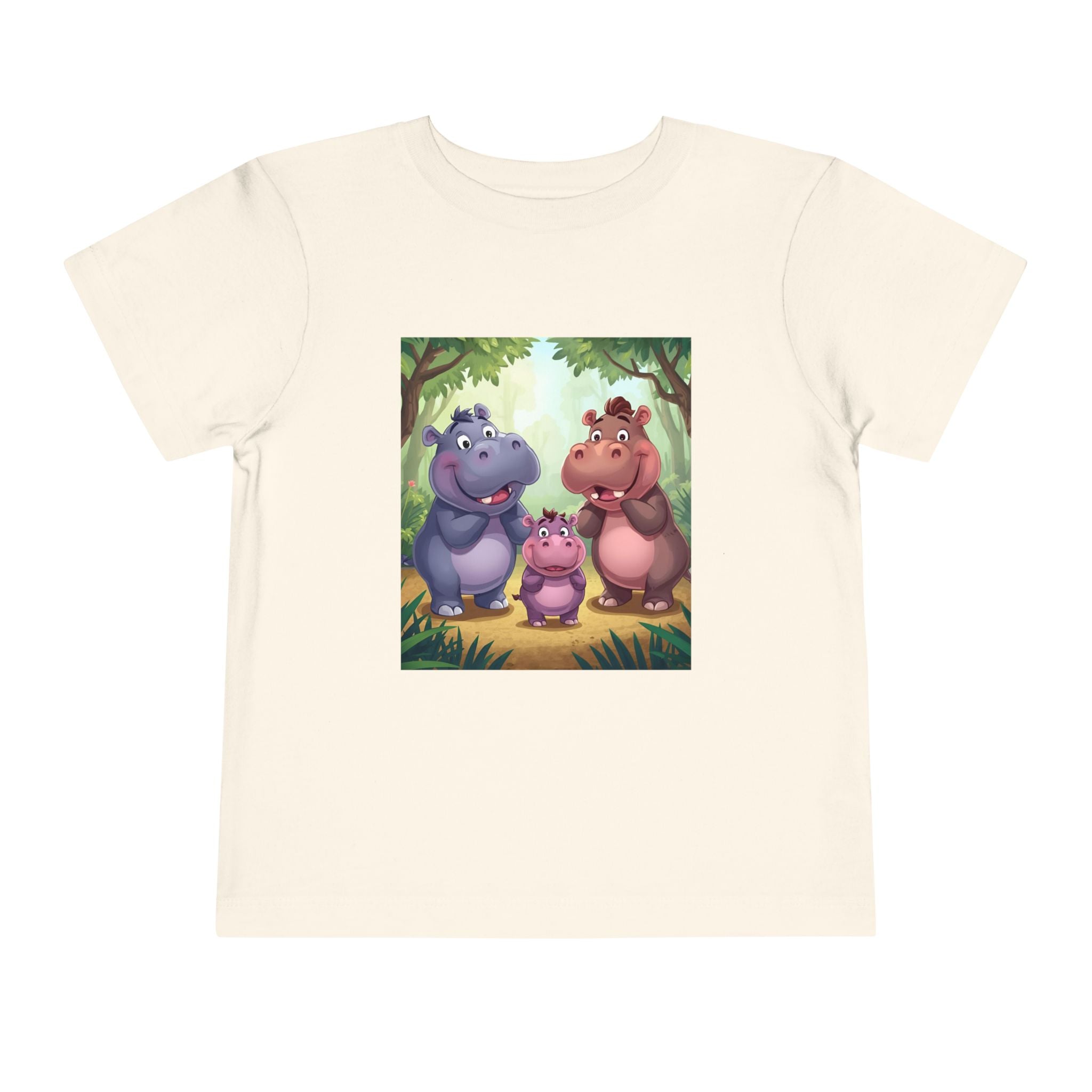 Hippo Cute Toddler Short Sleeve Tee