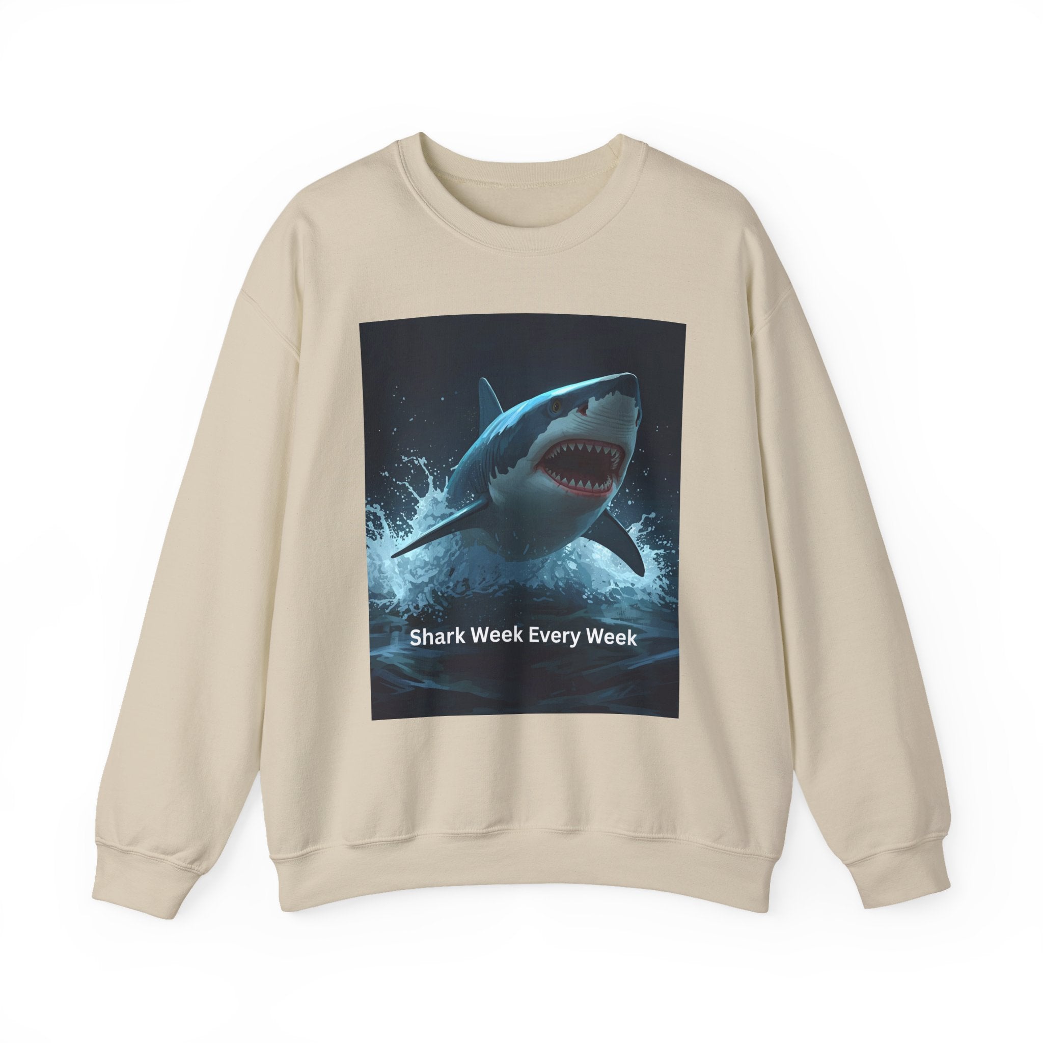 Shark Week Crewneck Sweatshirt, Fun Gift for Shark Lovers, Cozy Apparel for Beach Lovers, Unique Summer Fashion, Undersea Adventure [...]