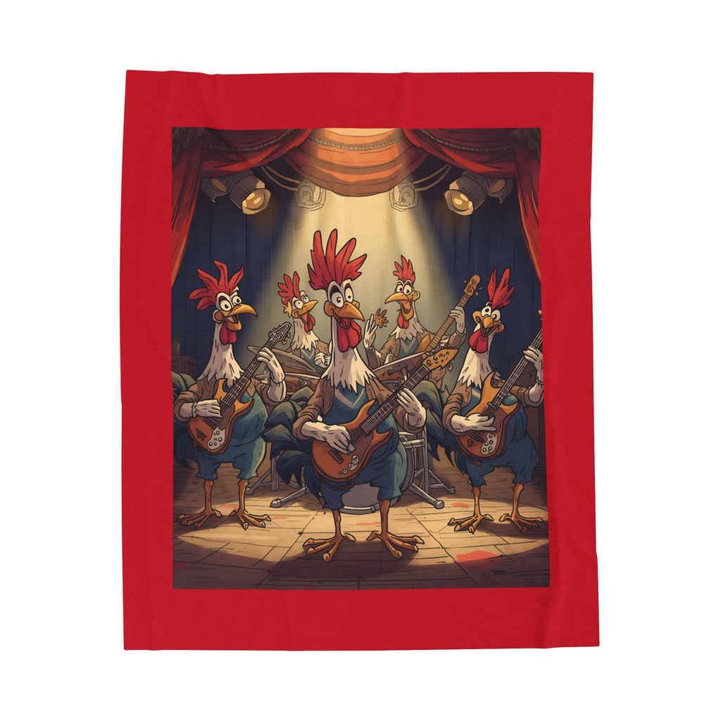 Chicken Funny Velveteen Plush Blanket