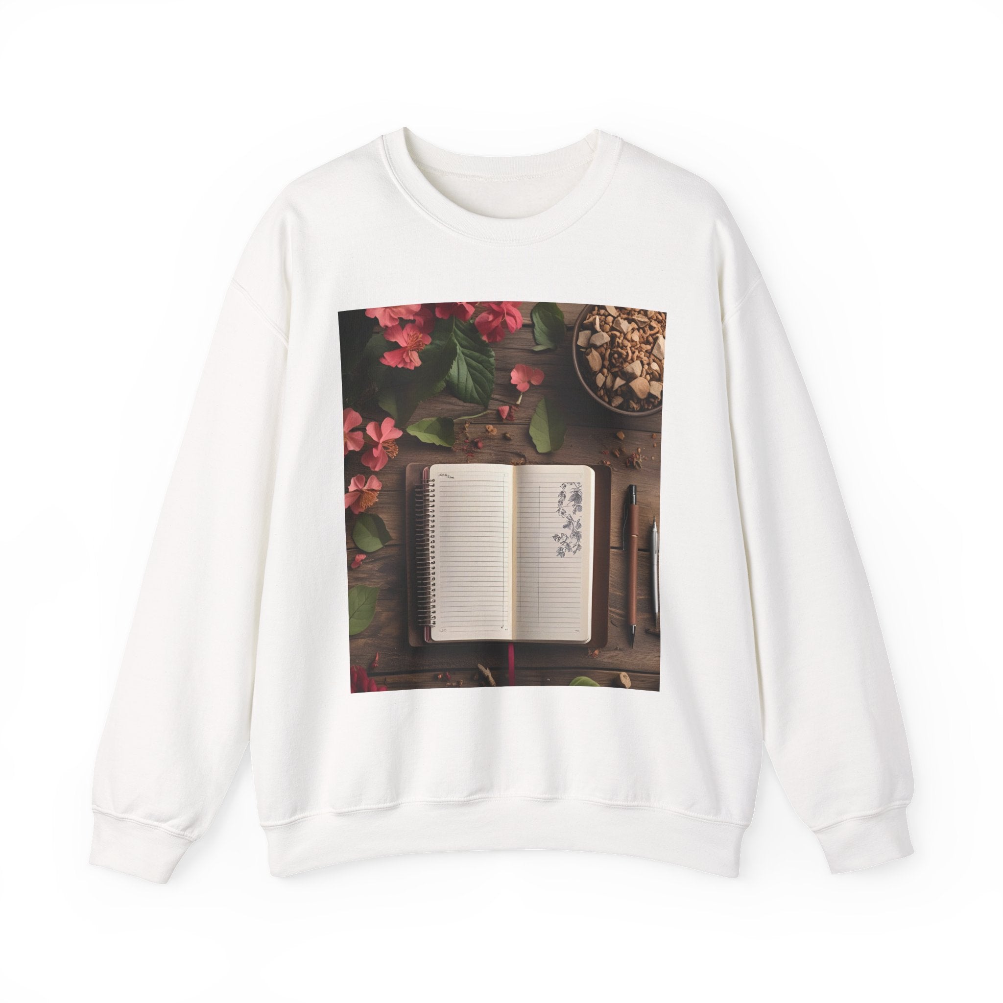 Floral Inspirational Sweatshirt | Cozy Crewneck for Writers, Nature Lovers, Journal Enthusiasts, Perfect Gift for Friends