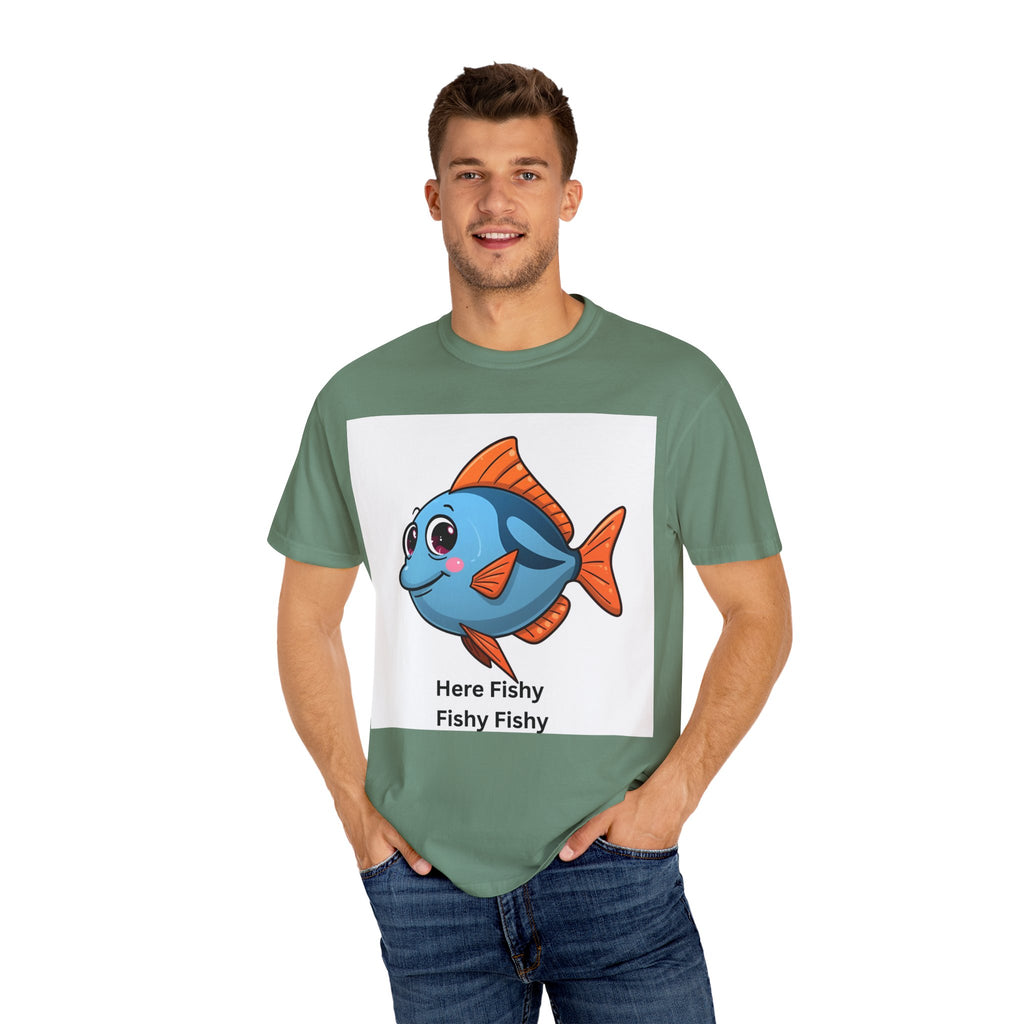 Fishy Fishy Fishy Unisex Garment-Dyed T-shirt