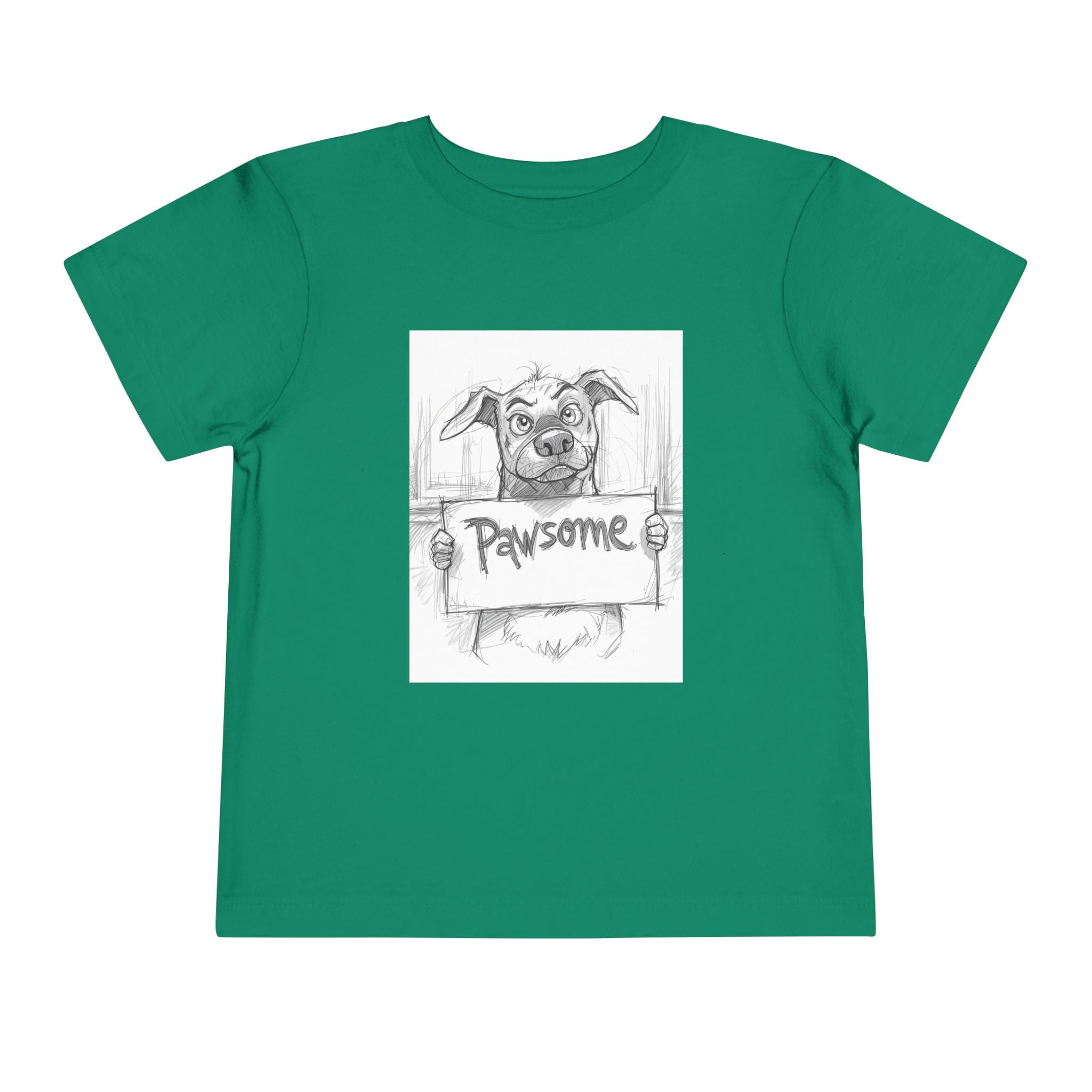 Pawsome Toddler Tee, Cute Dog Shirt for Kids, Pet Lover Gift, Playful Toddler Outfit, Birthday Gift, Animal Lover Apparel