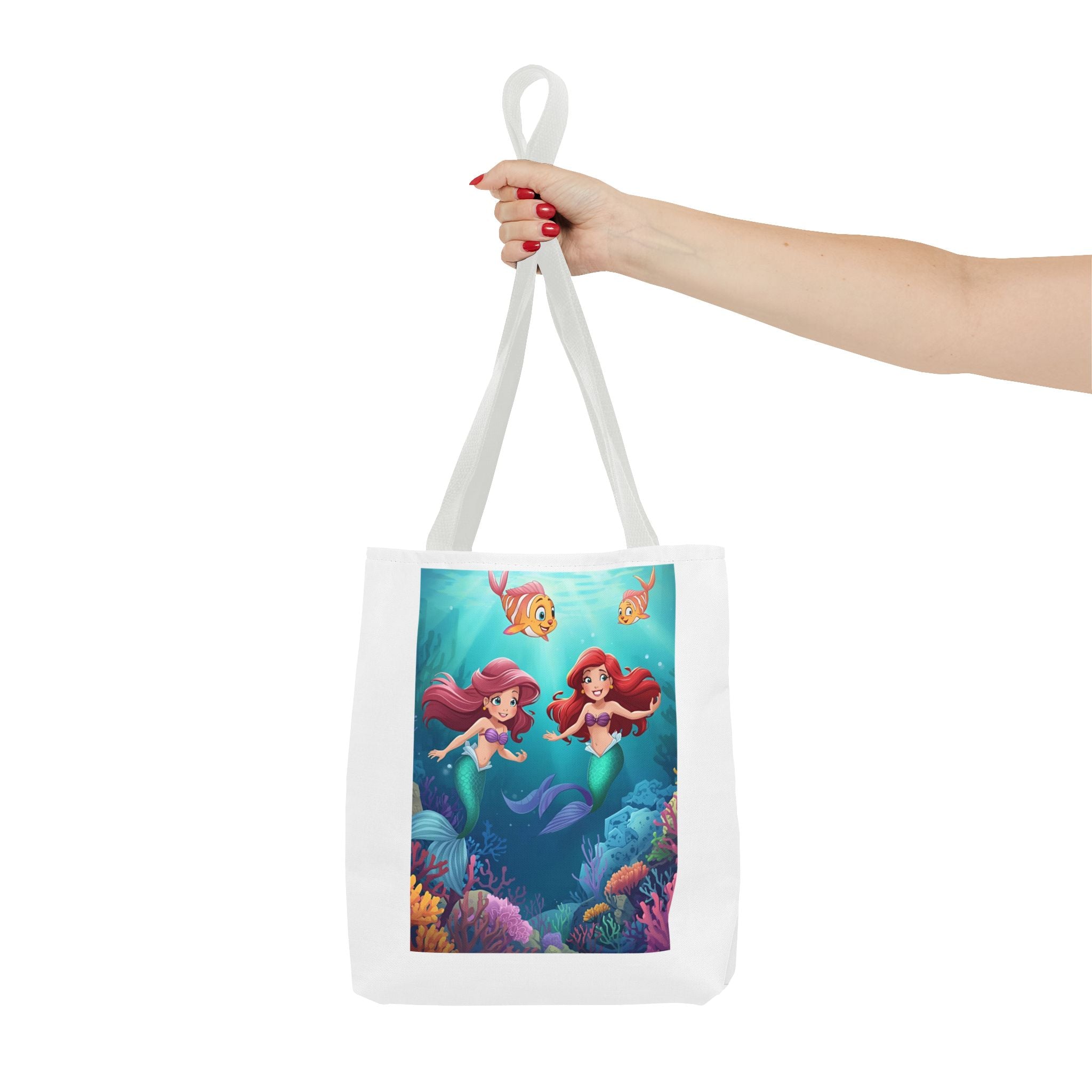Whimsical Mermaid Tote Bag, Ocean Adventure, Beach Day Essential, Gift for Sea Lovers, Cute Shopping Bag, Summer Vibes