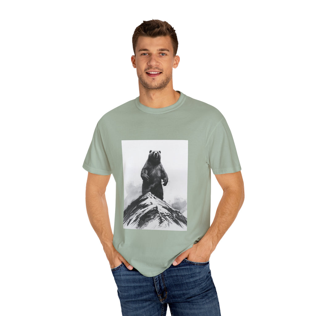 Bear Mountain Snow Unisex Garment-Dyed T-shirt