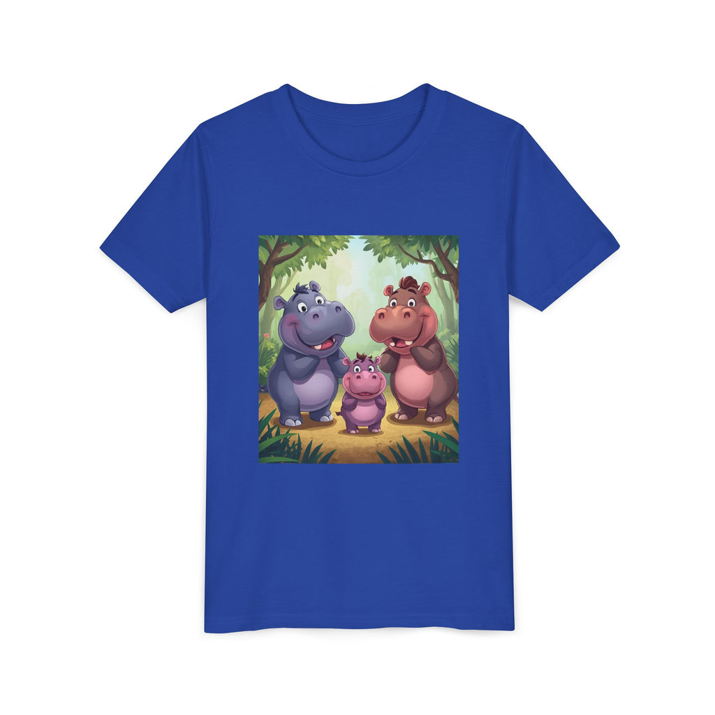 Hippo Cute Youth Short Sleeve Tee