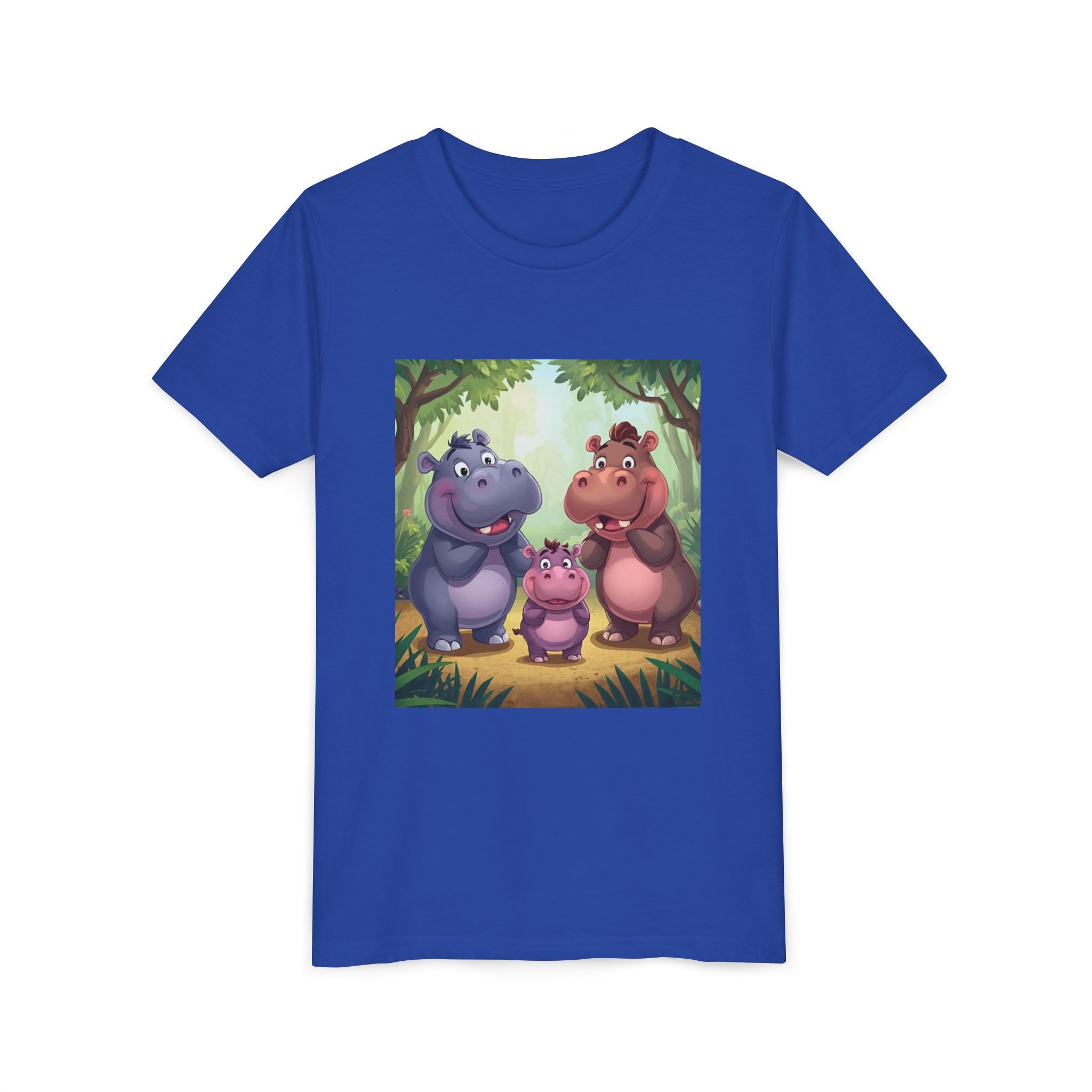 Hippo Cute Youth Short Sleeve Tee