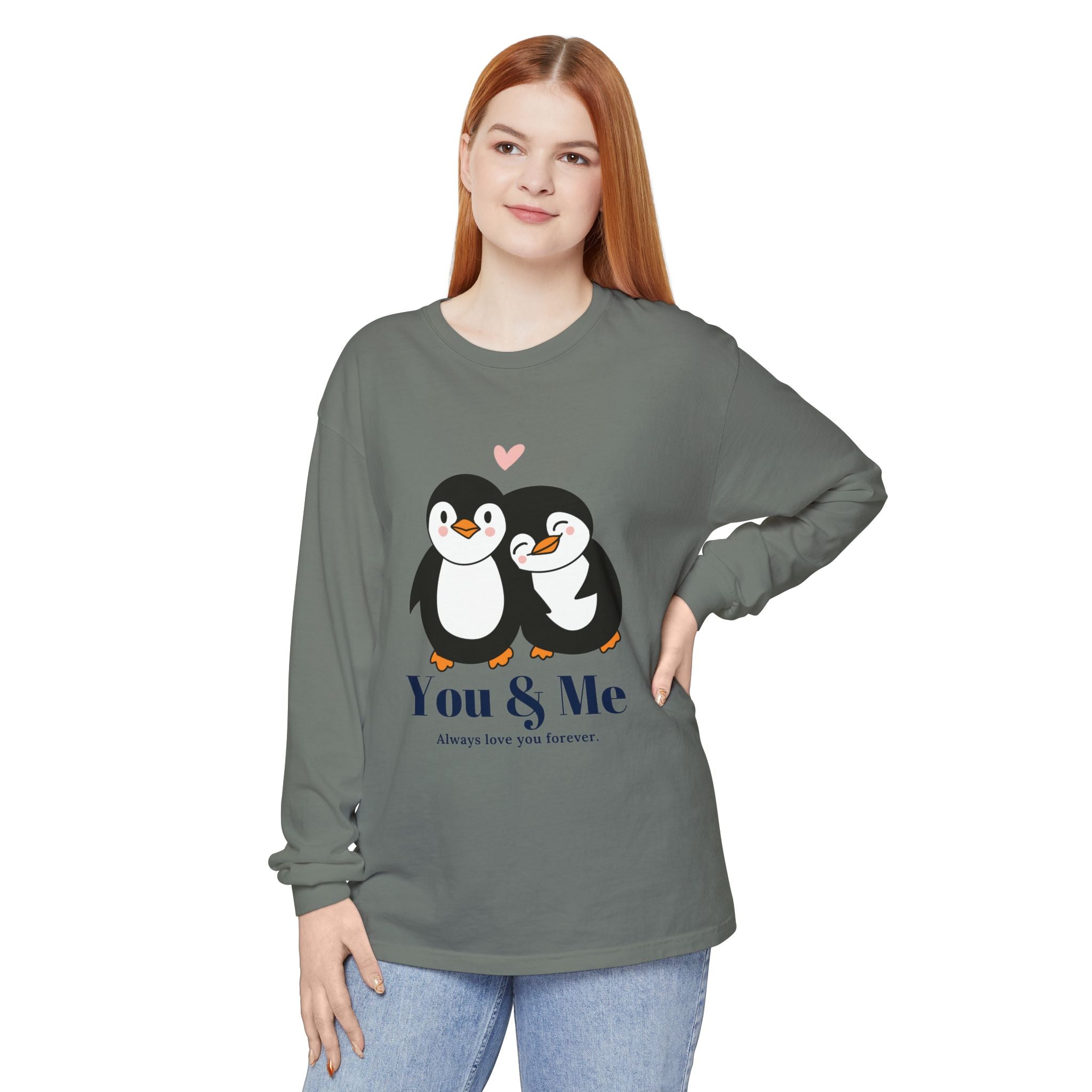 Adorable Penguin Love Long Sleeve T-Shirt | Cute Couples Gift, Valentine's Day Apparel, Matching Tees, Cozy Date Night Wear, [...]
